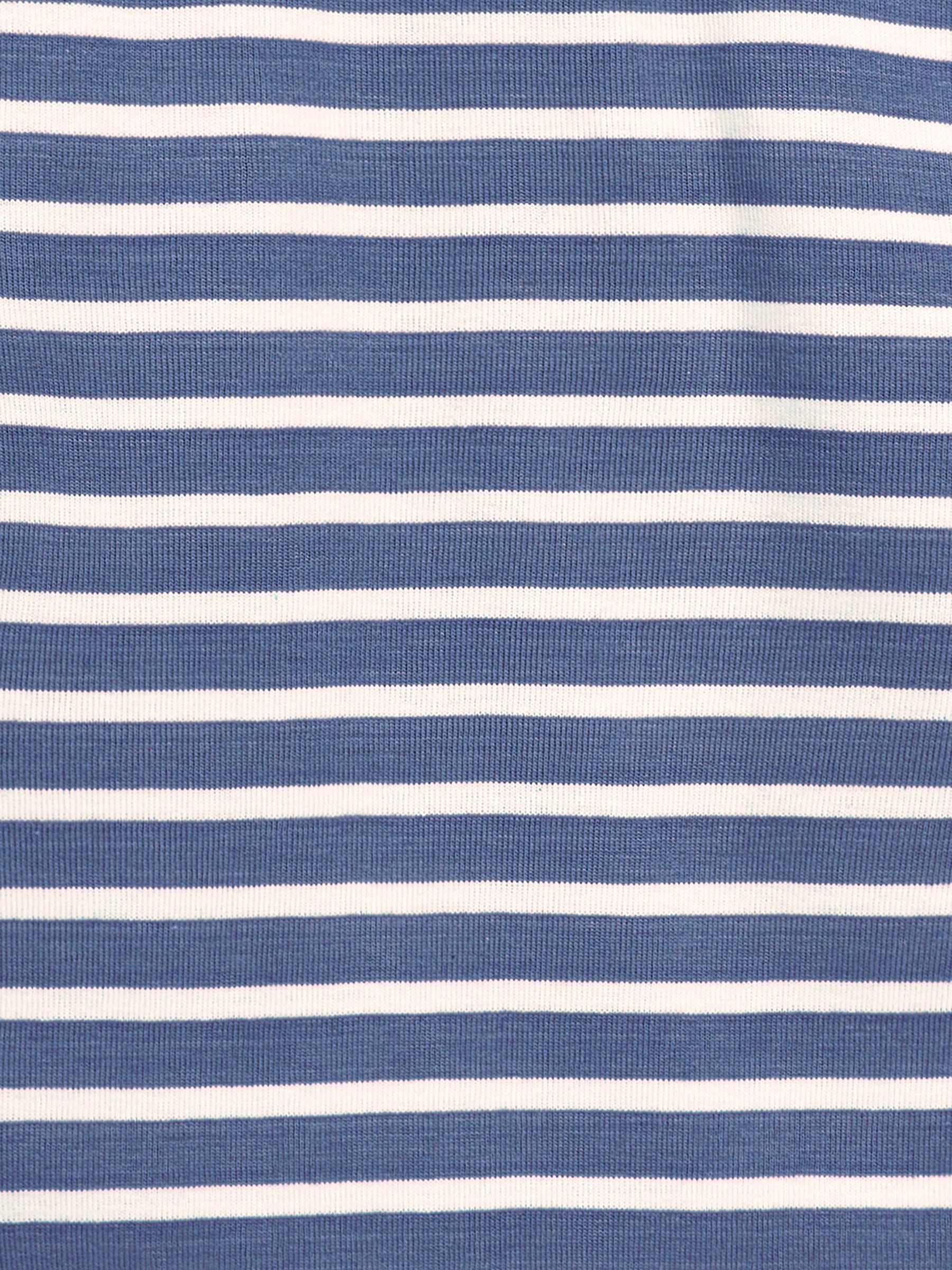 Denim Blue Breton Long Sleeved Top - Image 4 of 7