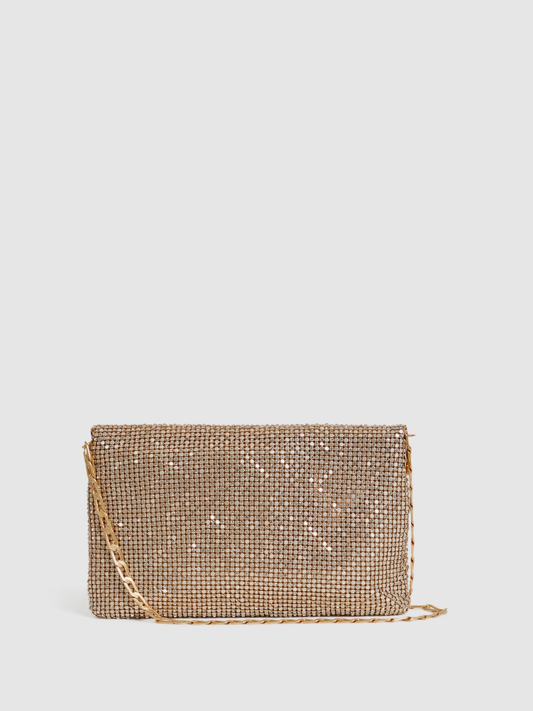 Chainmail Clutch Bag in Gold - Image 5 of 7