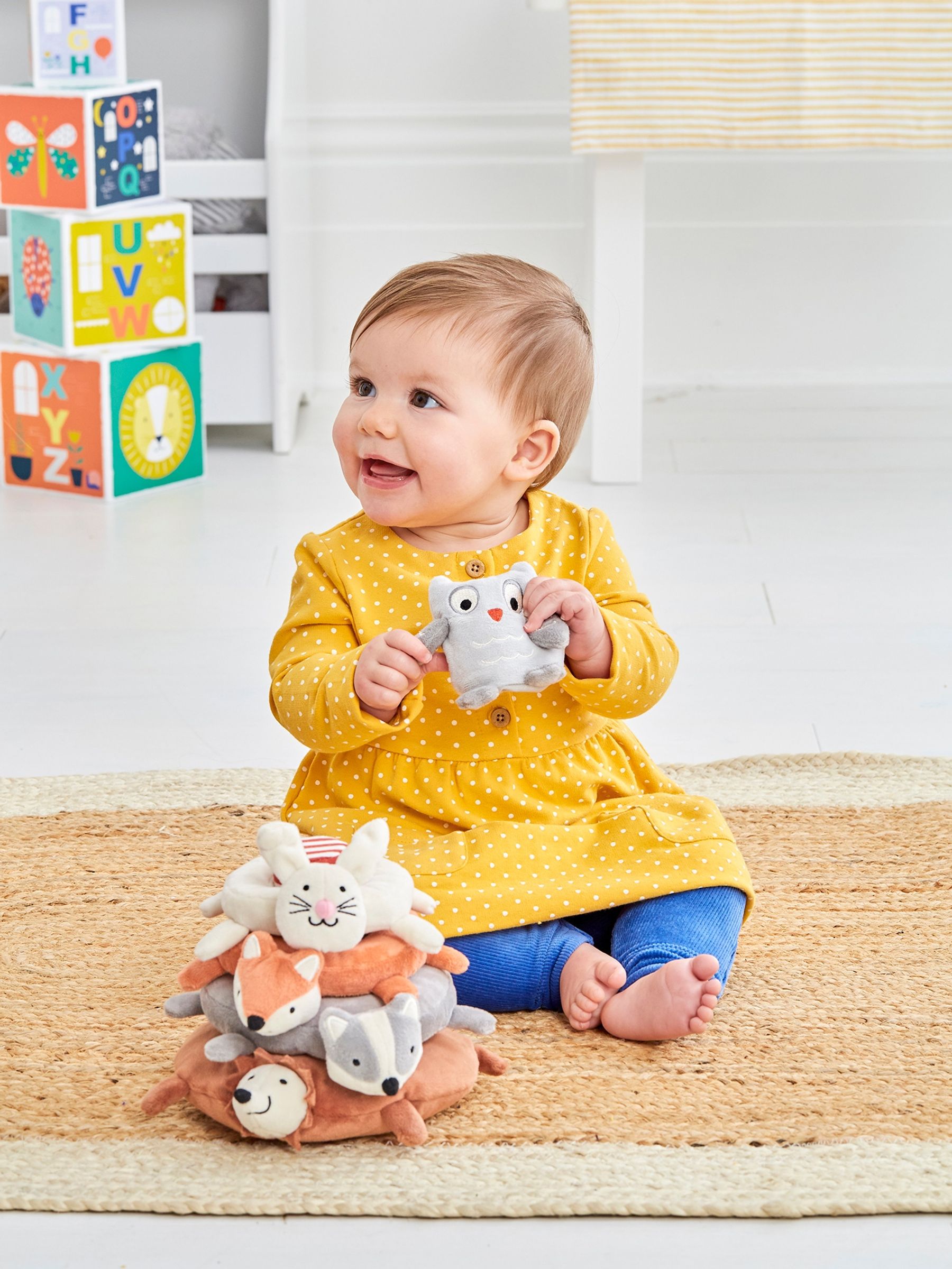 Woodland Animal Plush Stacker JoJo Maman Bebe