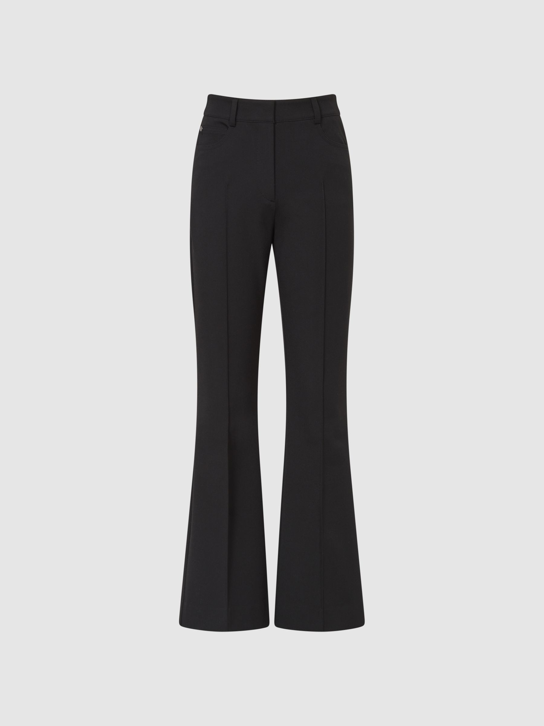 Kick Flare Trousers in Black - Image 2 of 6