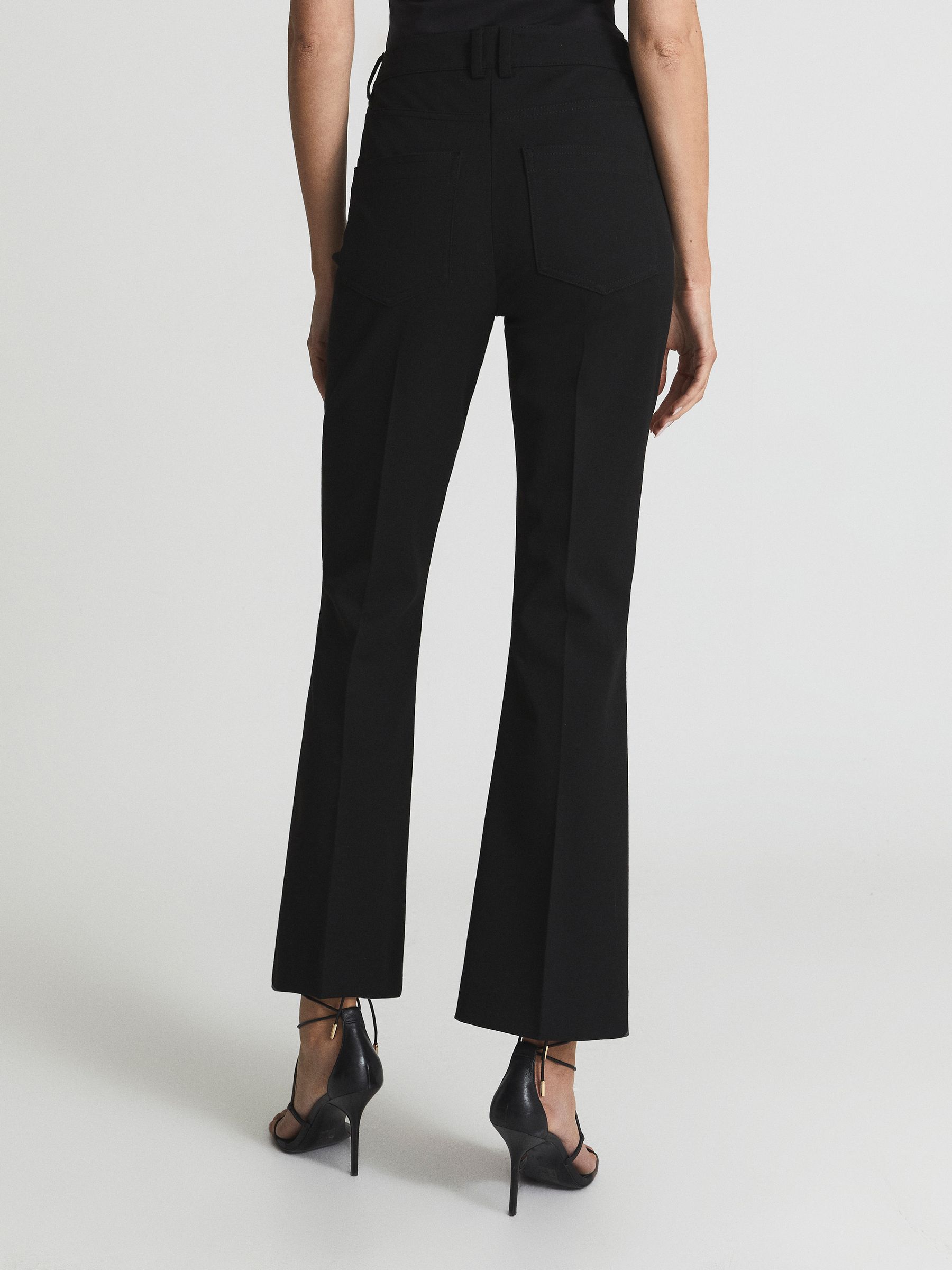 Kick Flare Trousers in Black - Image 5 of 6