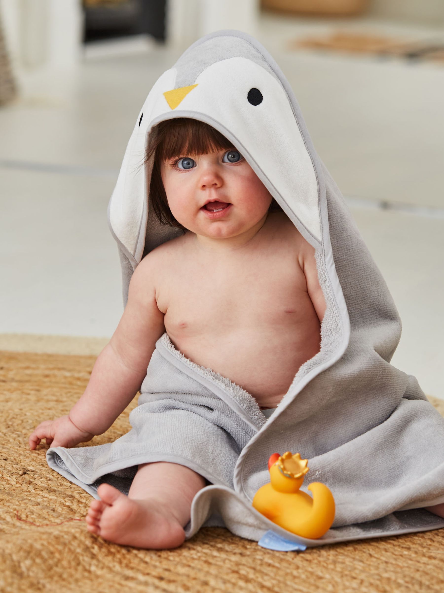 Penguin Character Hooded Towel - Image 1 of 4
