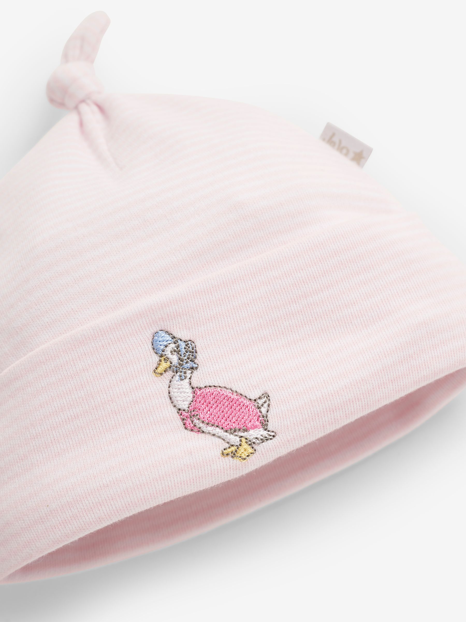 Pink Jemima Puddle-Duck Smocked Sleepsuit & Hat Set - Image 7 of 7