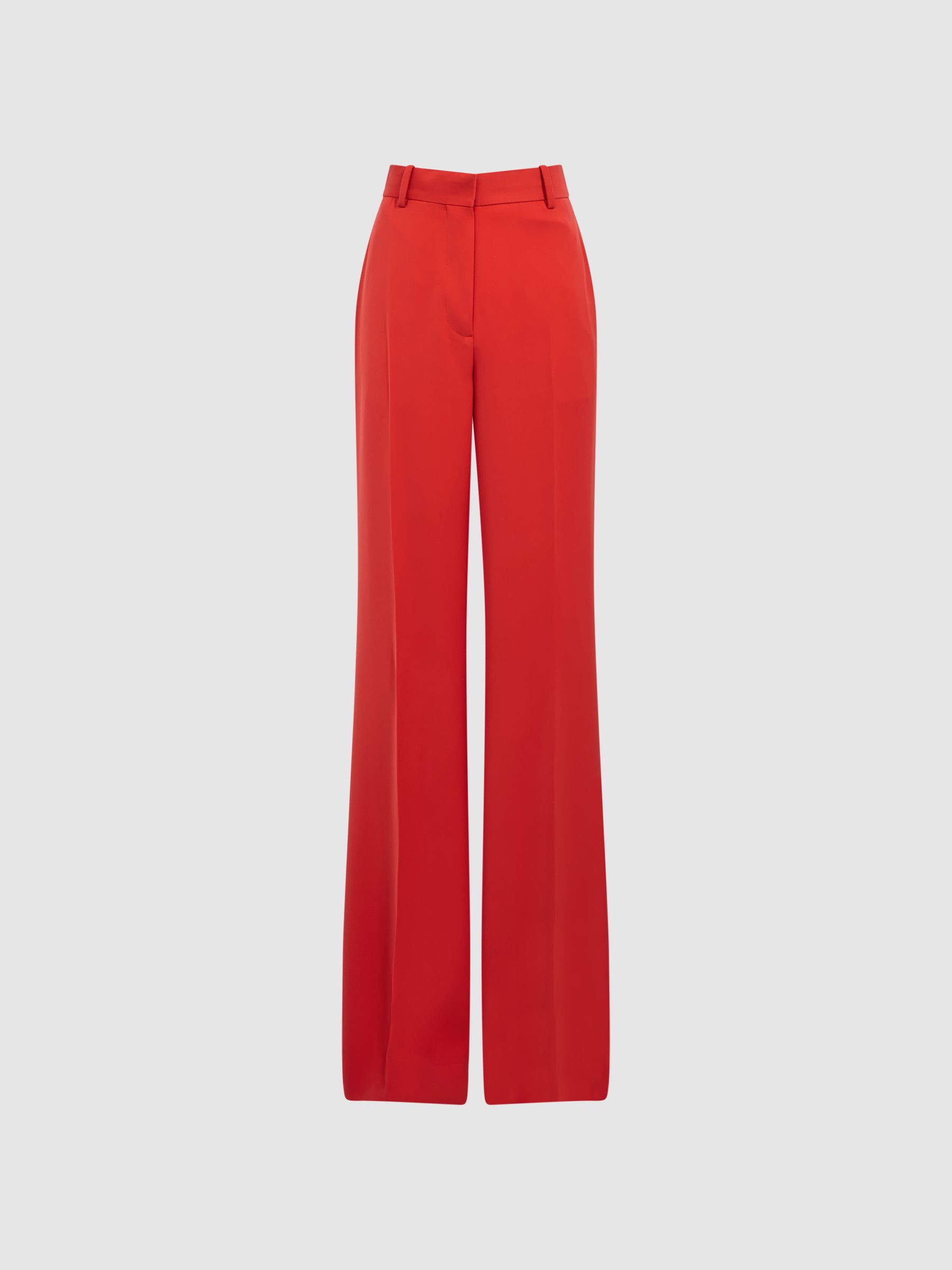 Wide Leg Trousers in Coral - Image 2 of 6 Wide Leg Trousers in Coral - Image 2 of 6