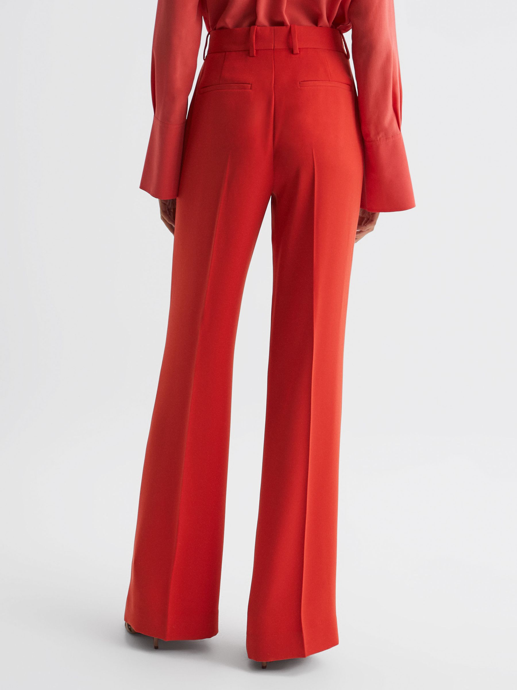 Wide Leg Trousers in Coral - Image 5 of 6