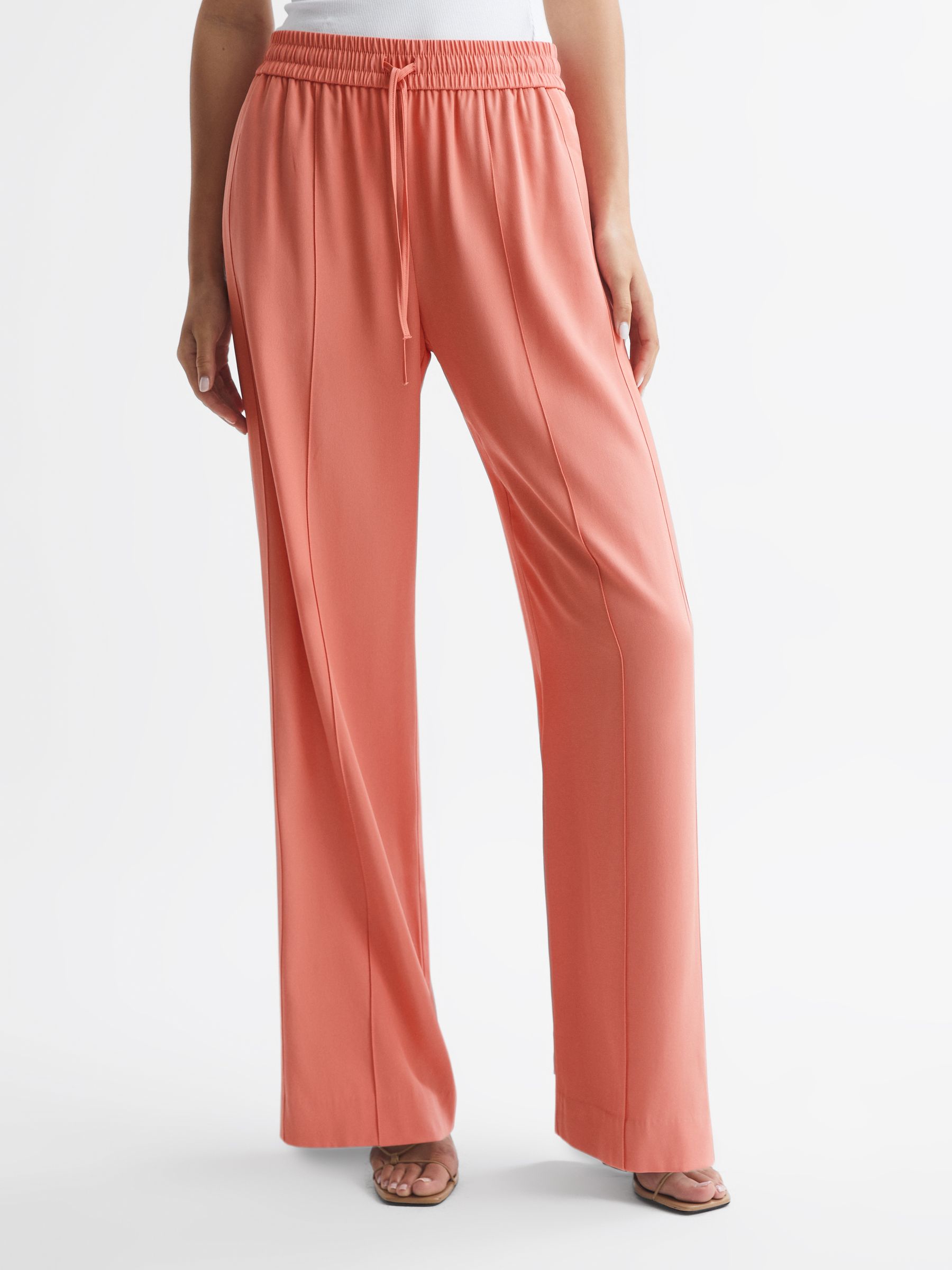 Wide Leg Trousers in Pink - Image 4 of 7