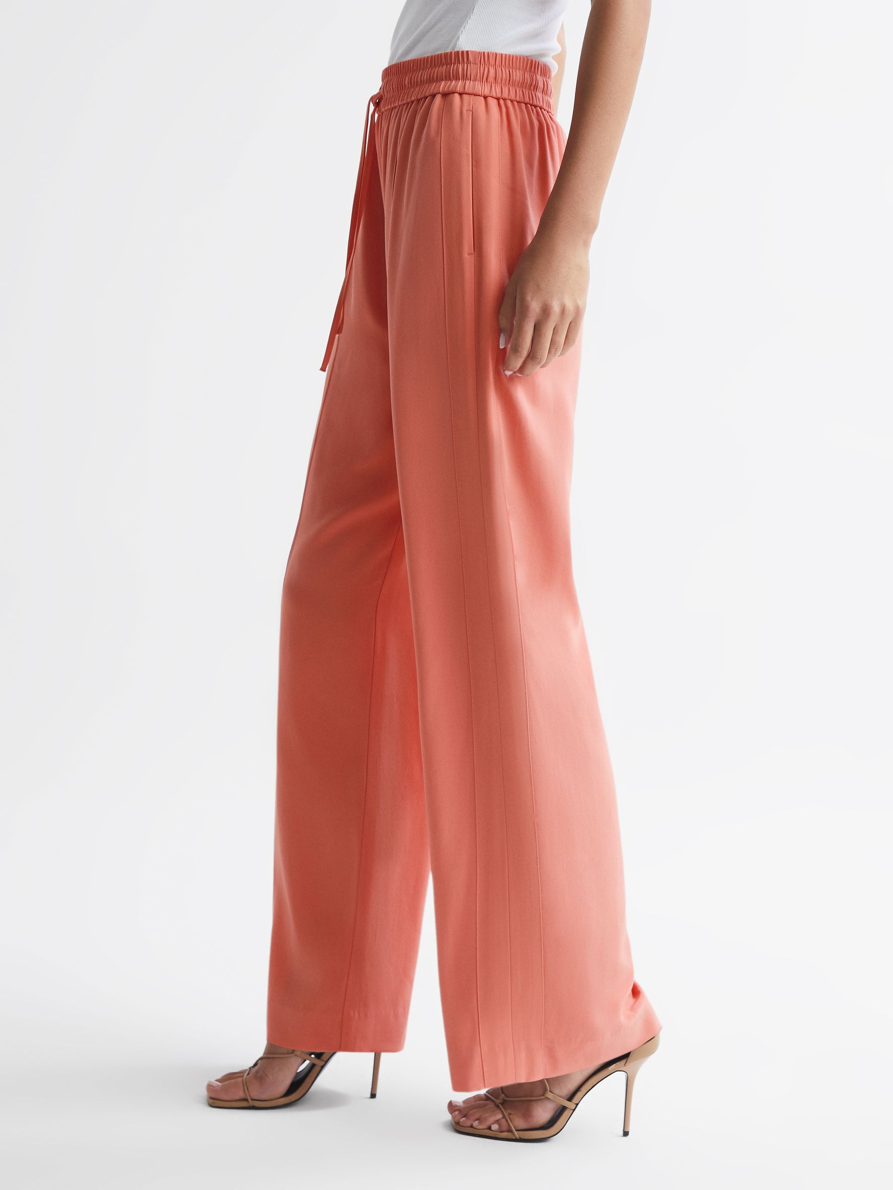 Wide Leg Trousers in Pink - Image 6 of 7
