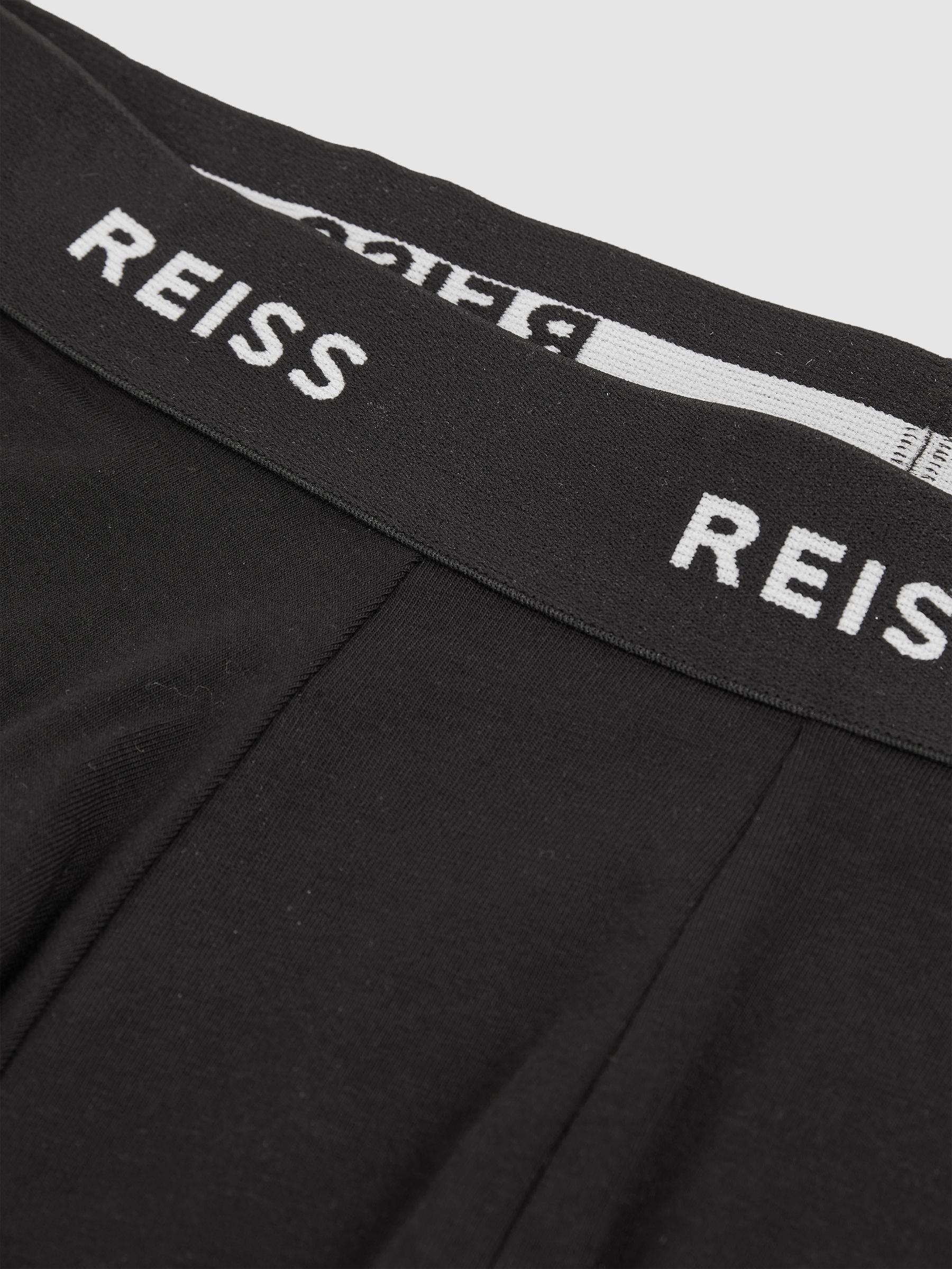 Three Pack of Cotton Blend Boxers in Black - image 4