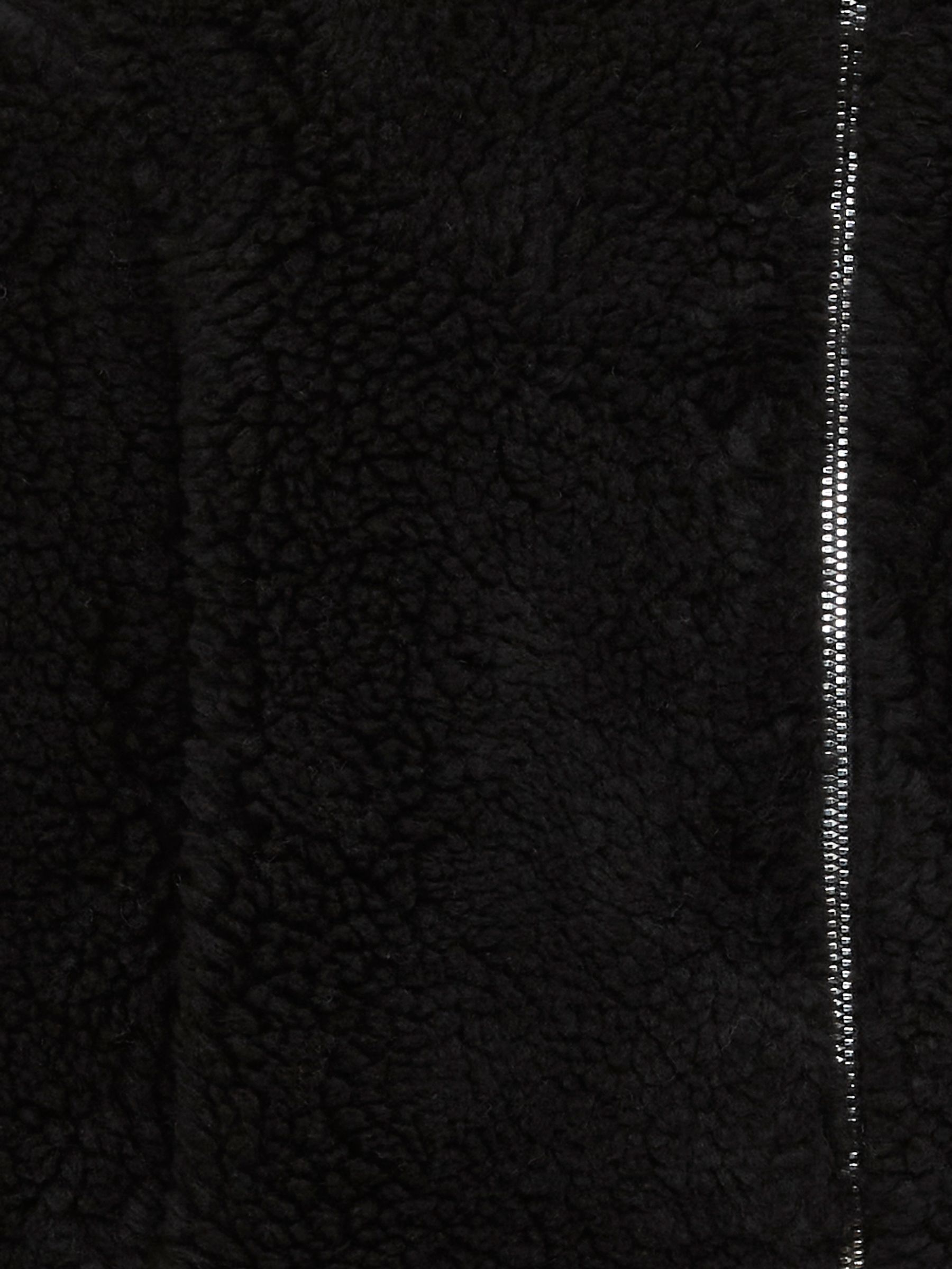 Junior Zip-Through Fleece Jumper in Black - Image 6 of 6