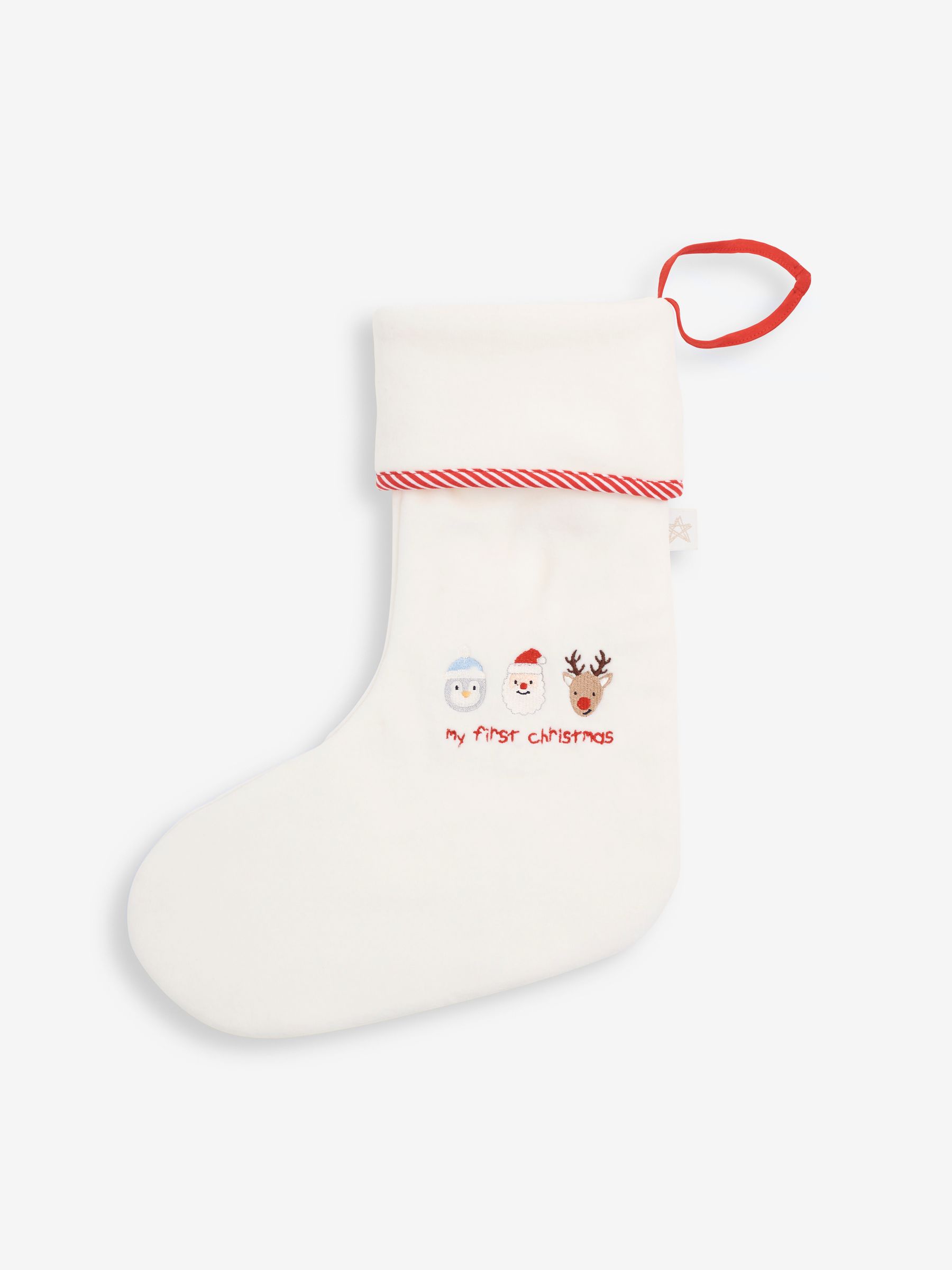 My First Christmas Stocking in White - Image 1 of 4