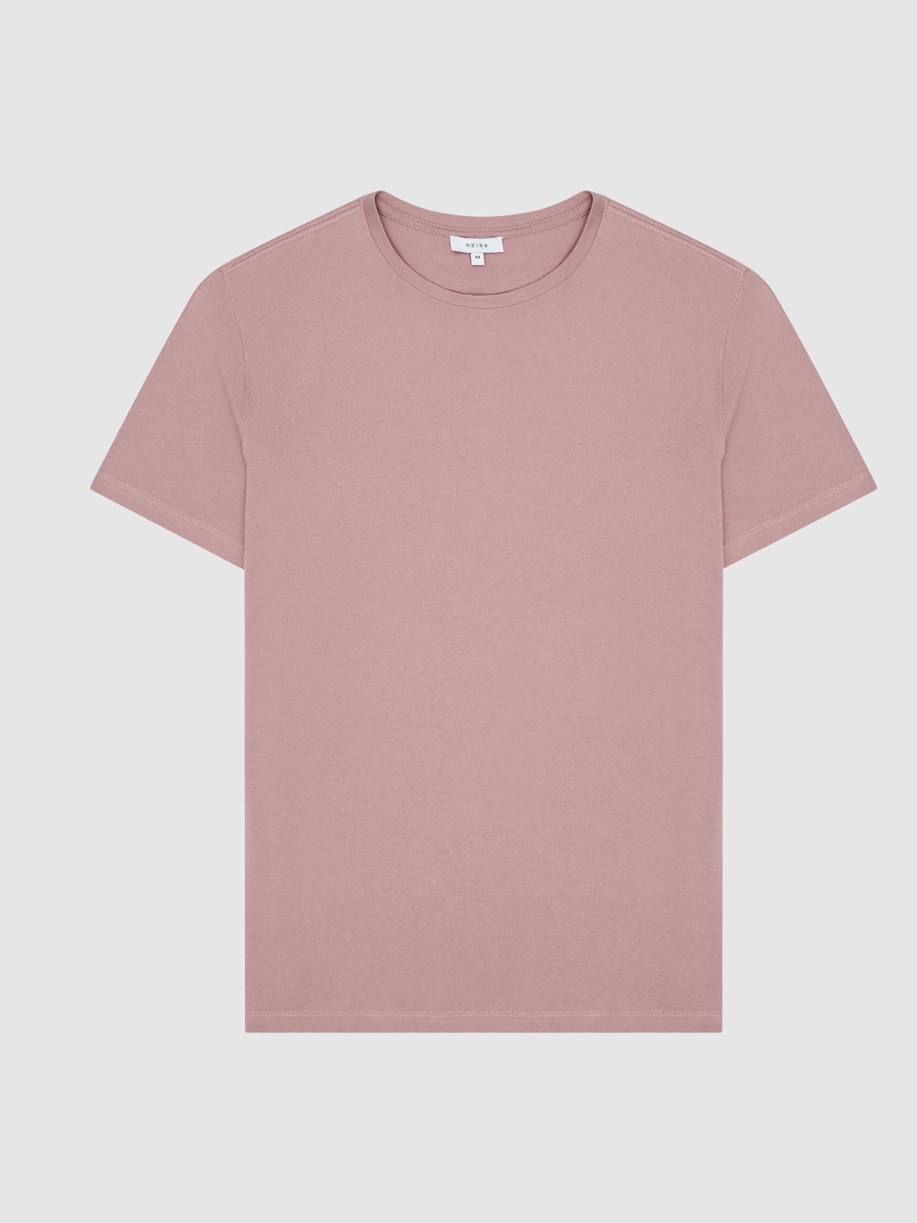 Crew Neck T-shirt in Dusty Rose - Image 2 of 6