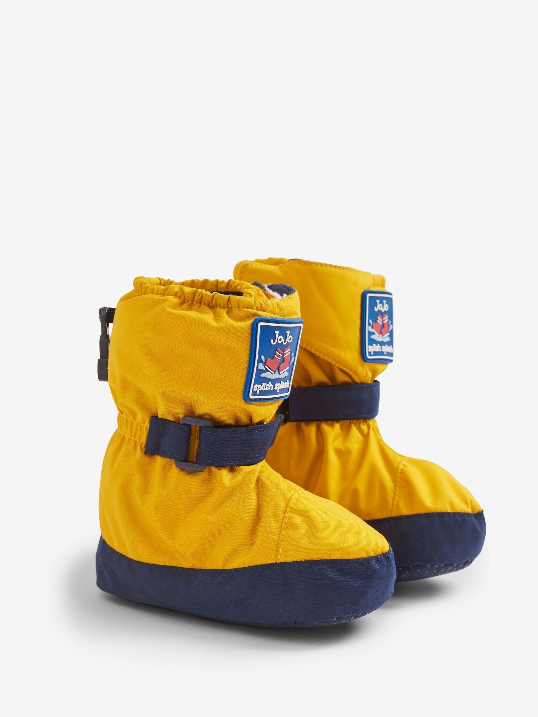 Mustard Yellow Waterproof Fleece Lined Baby Booties - Image 1 of 1