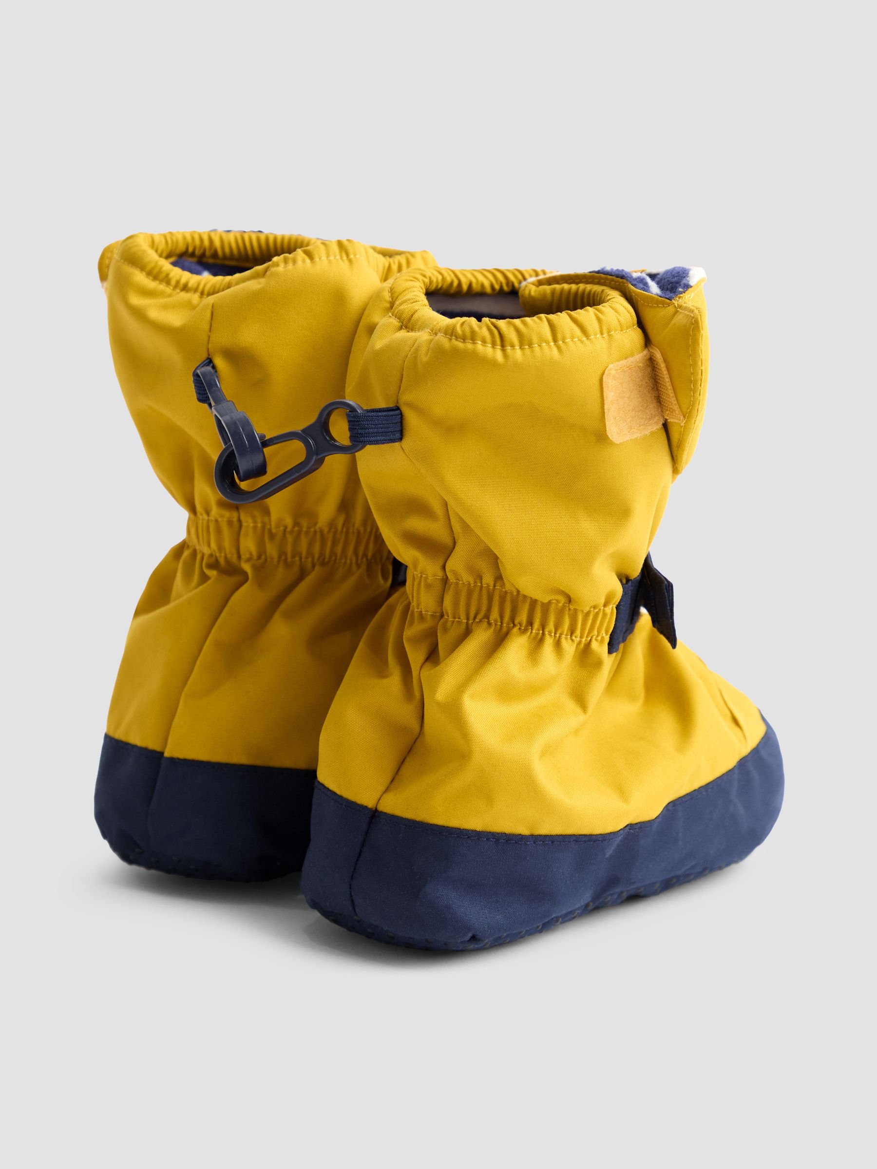 Mustard Yellow Waterproof Fleece Lined Baby Booties - Image 2 of 4