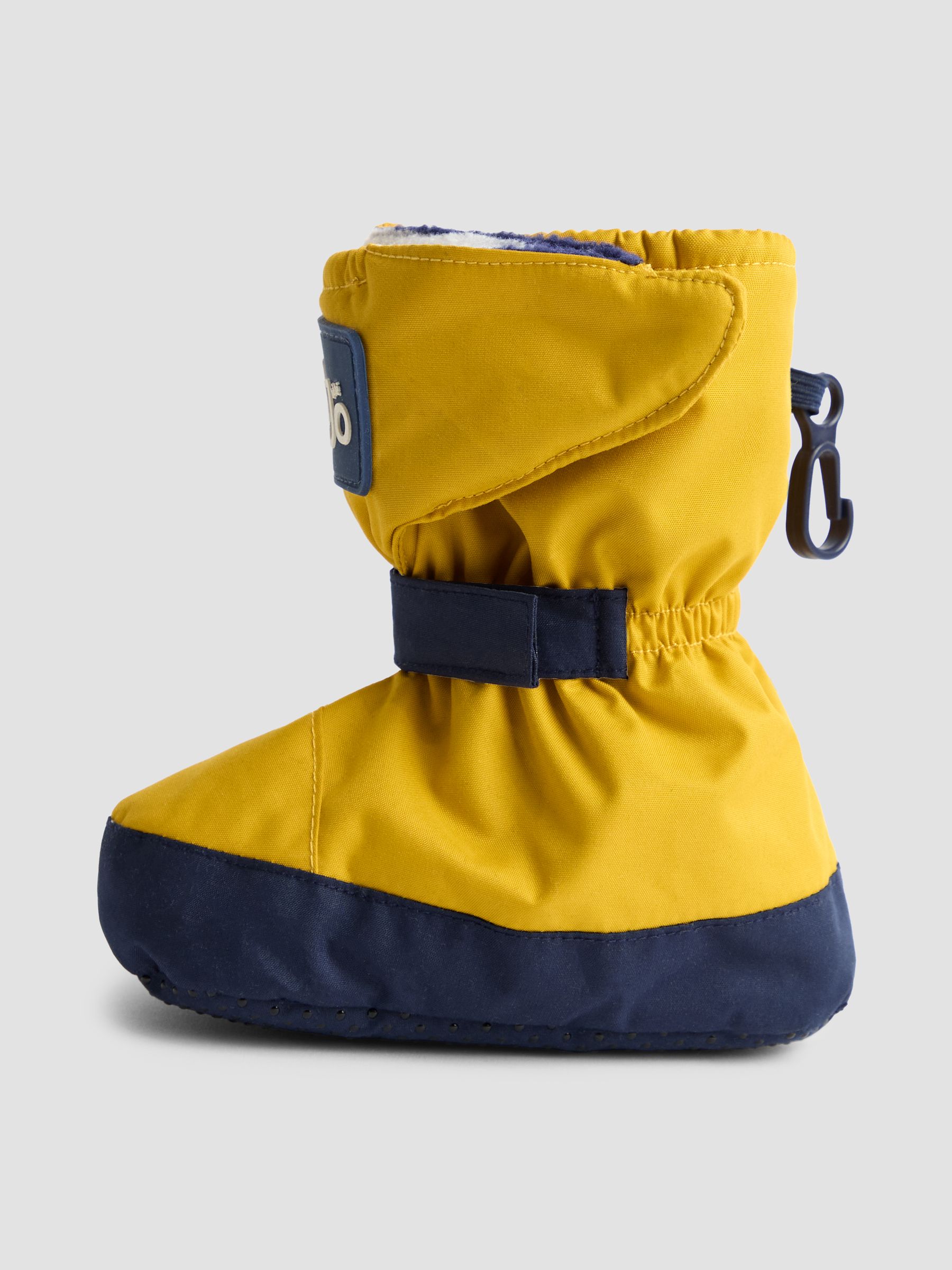 Mustard Yellow Waterproof Fleece Lined Baby Booties - Image 4 of 4