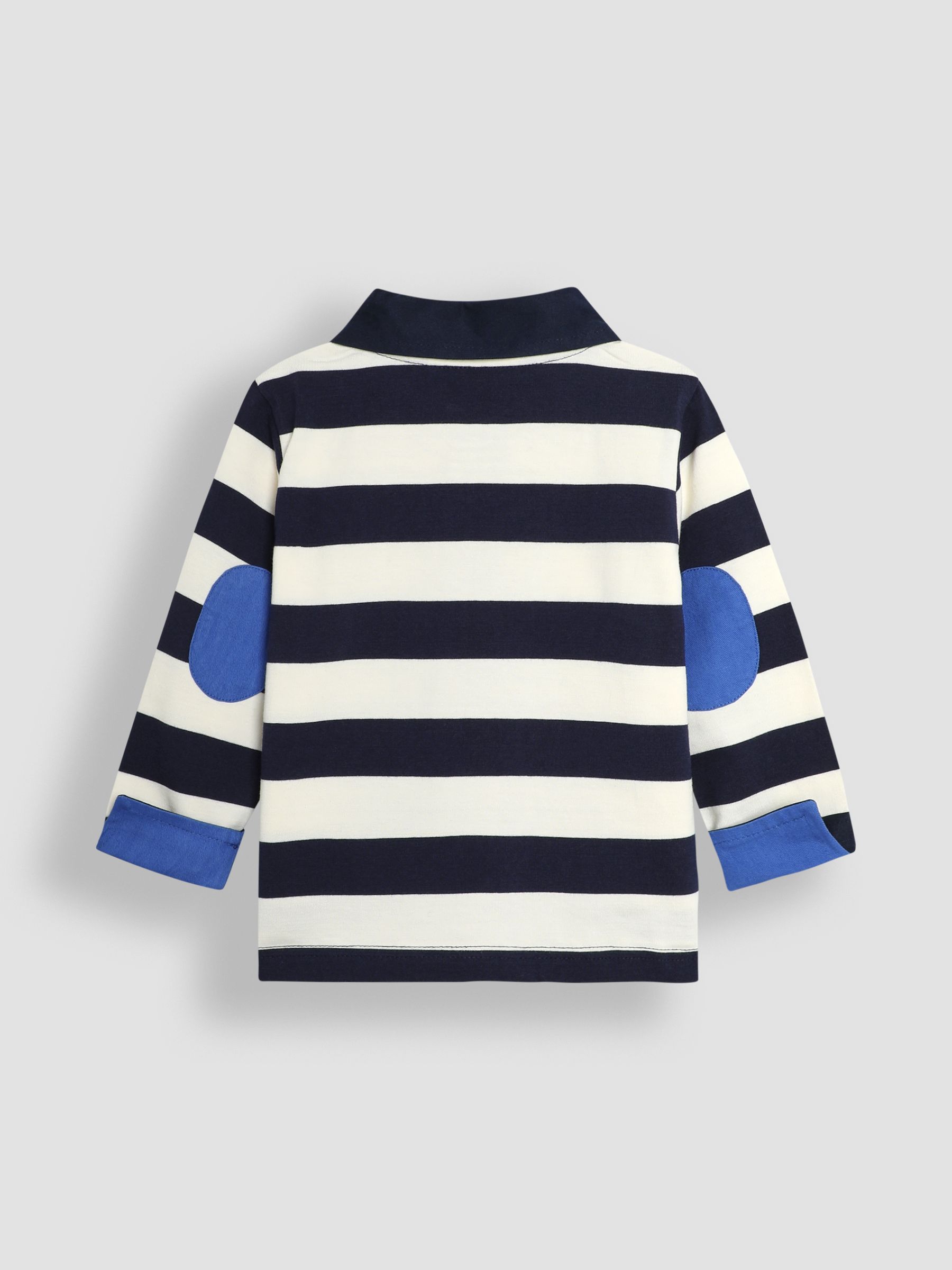 Navy Ecru Stripe Stripe Rugby Shirt - Image 2 of 5