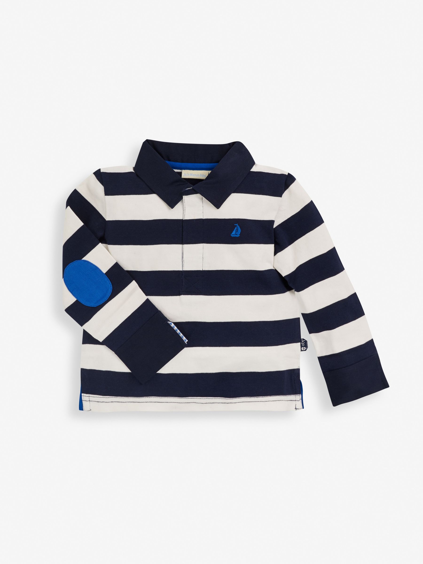 Navy Ecru Stripe Stripe Rugby Shirt - Image 14 of 14