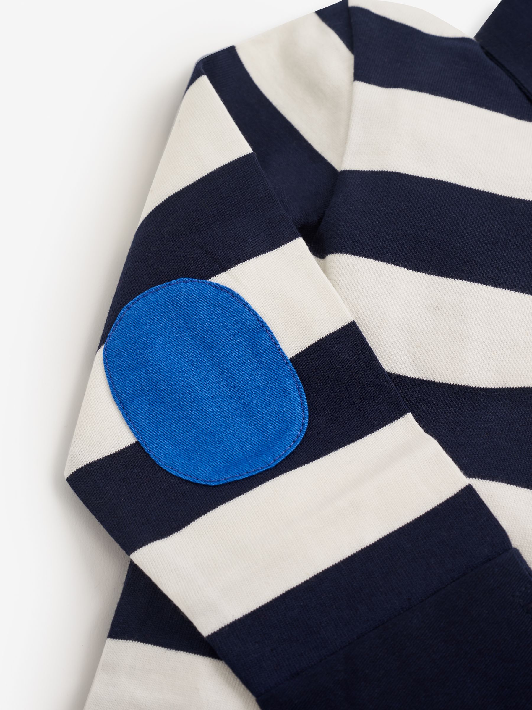 Navy Ecru Stripe Stripe Rugby Shirt - Image 3 of 5
