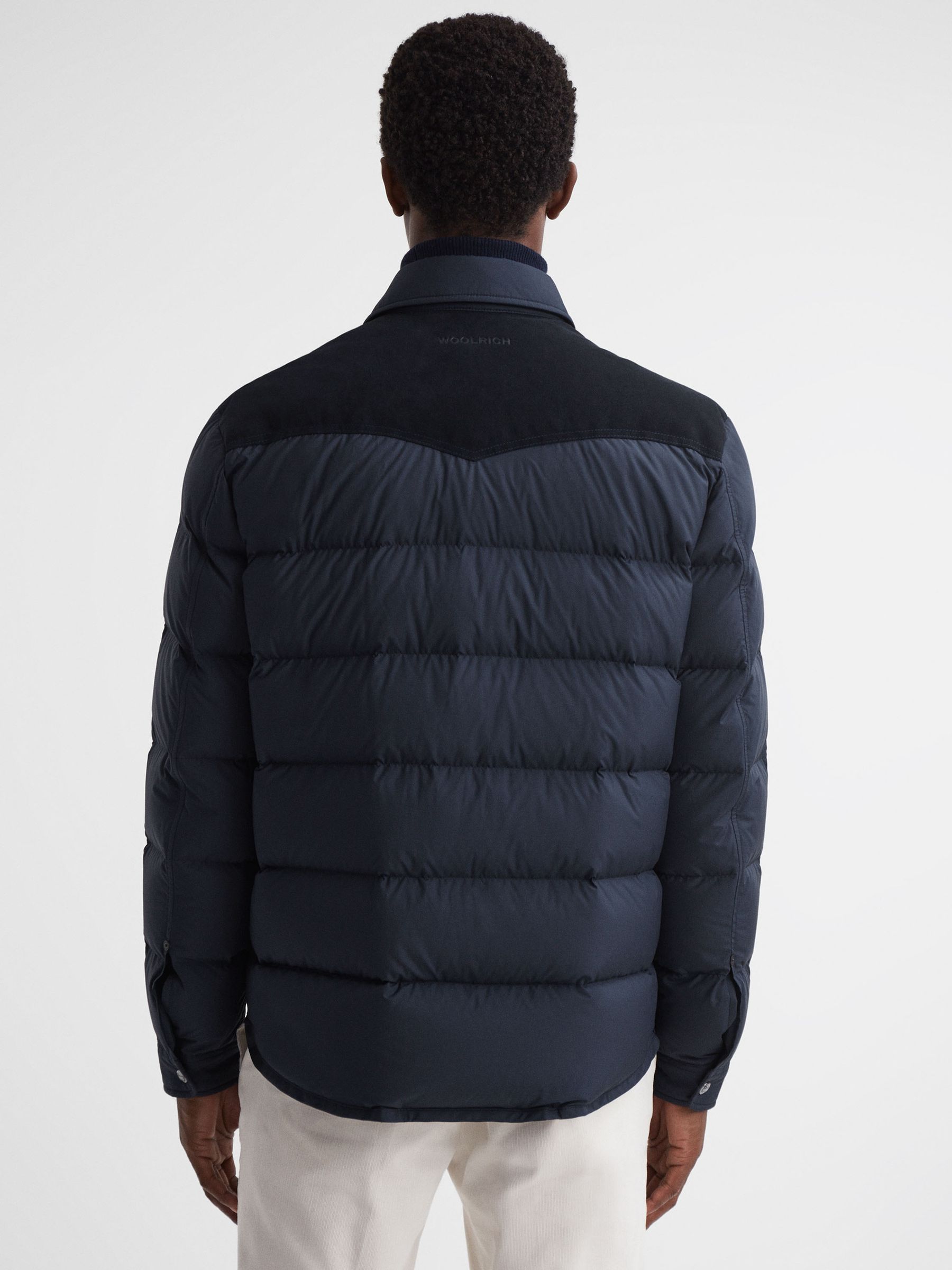 Woolrich Padded Jacket in Melton Blue - Image 5 of 7