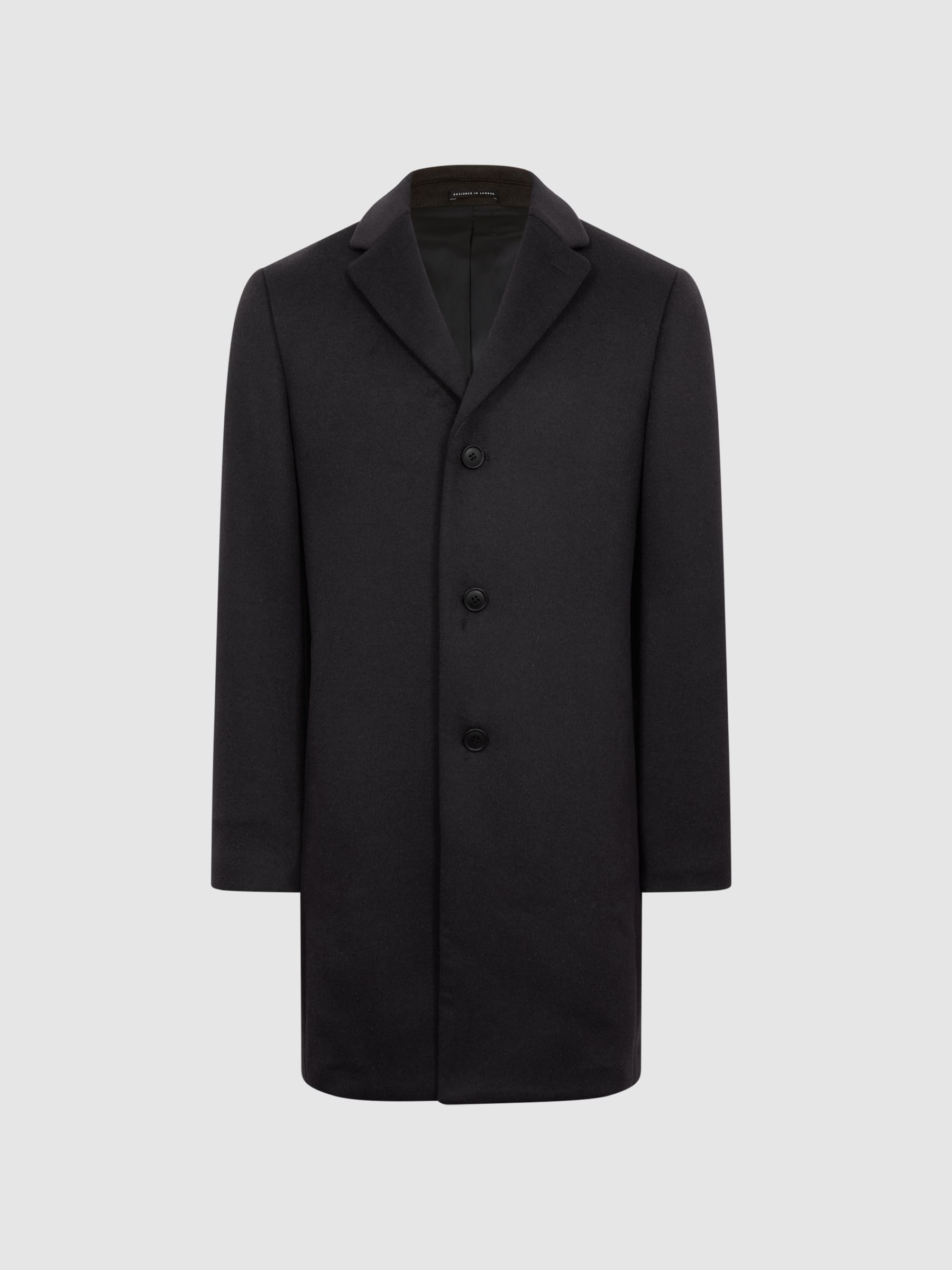 Single Breasted Overcoat in Khaki - Image 2 of 6