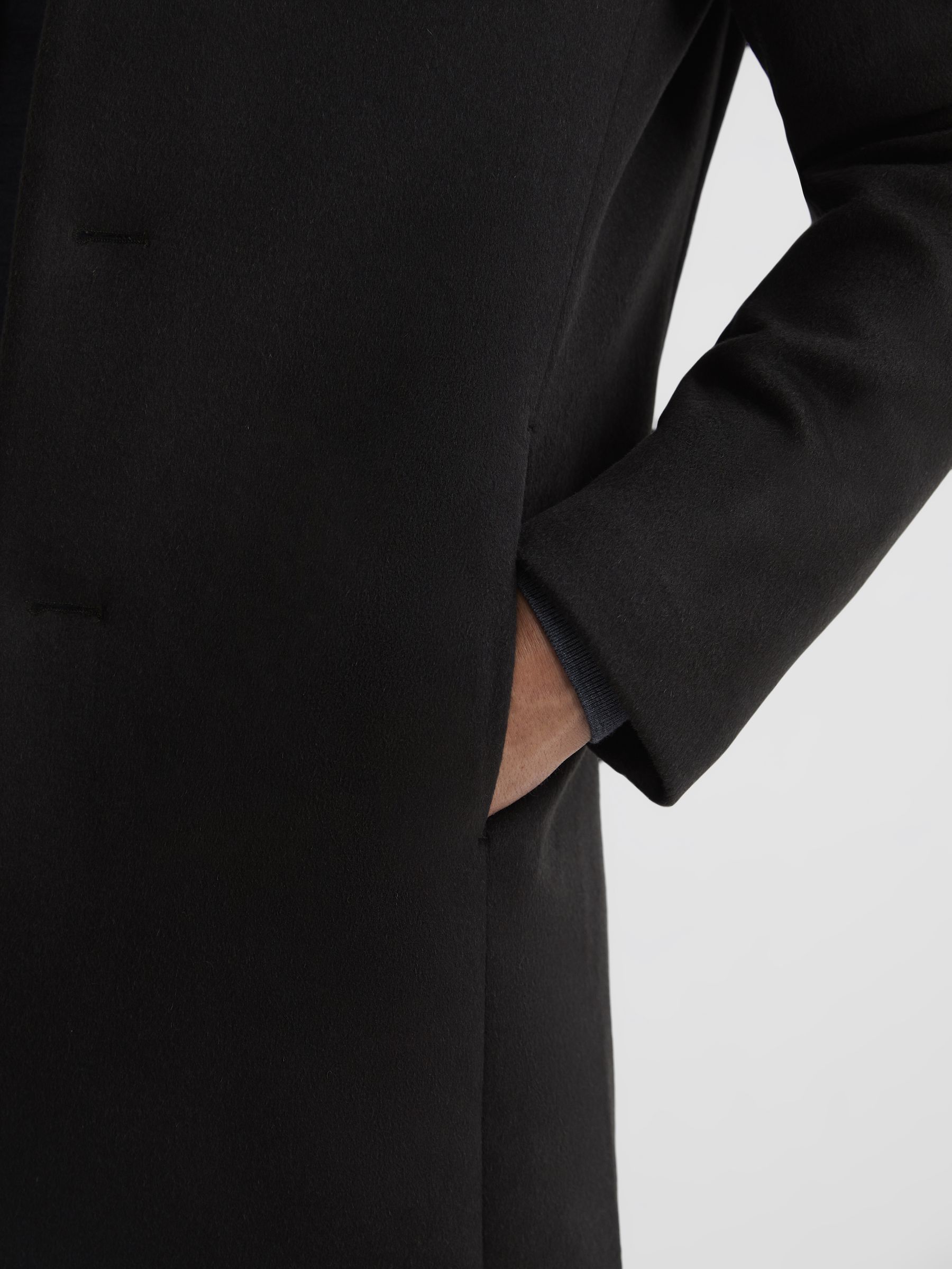 Single Breasted Overcoat in Khaki - Image 4 of 6