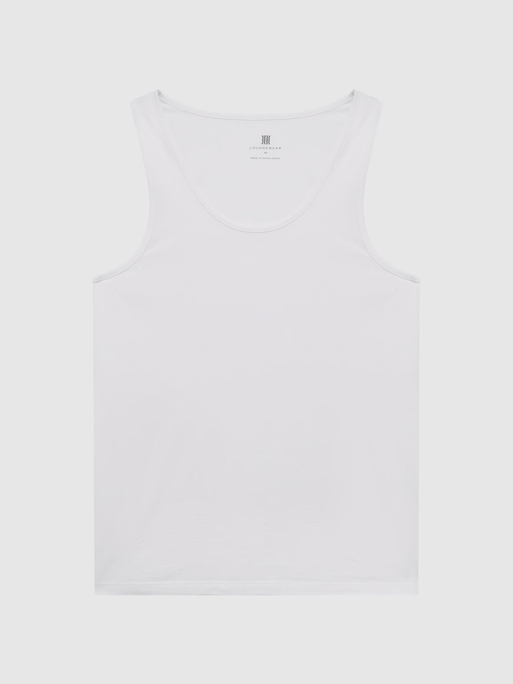Cotton Stretch Vest in White - Image 2 of 6