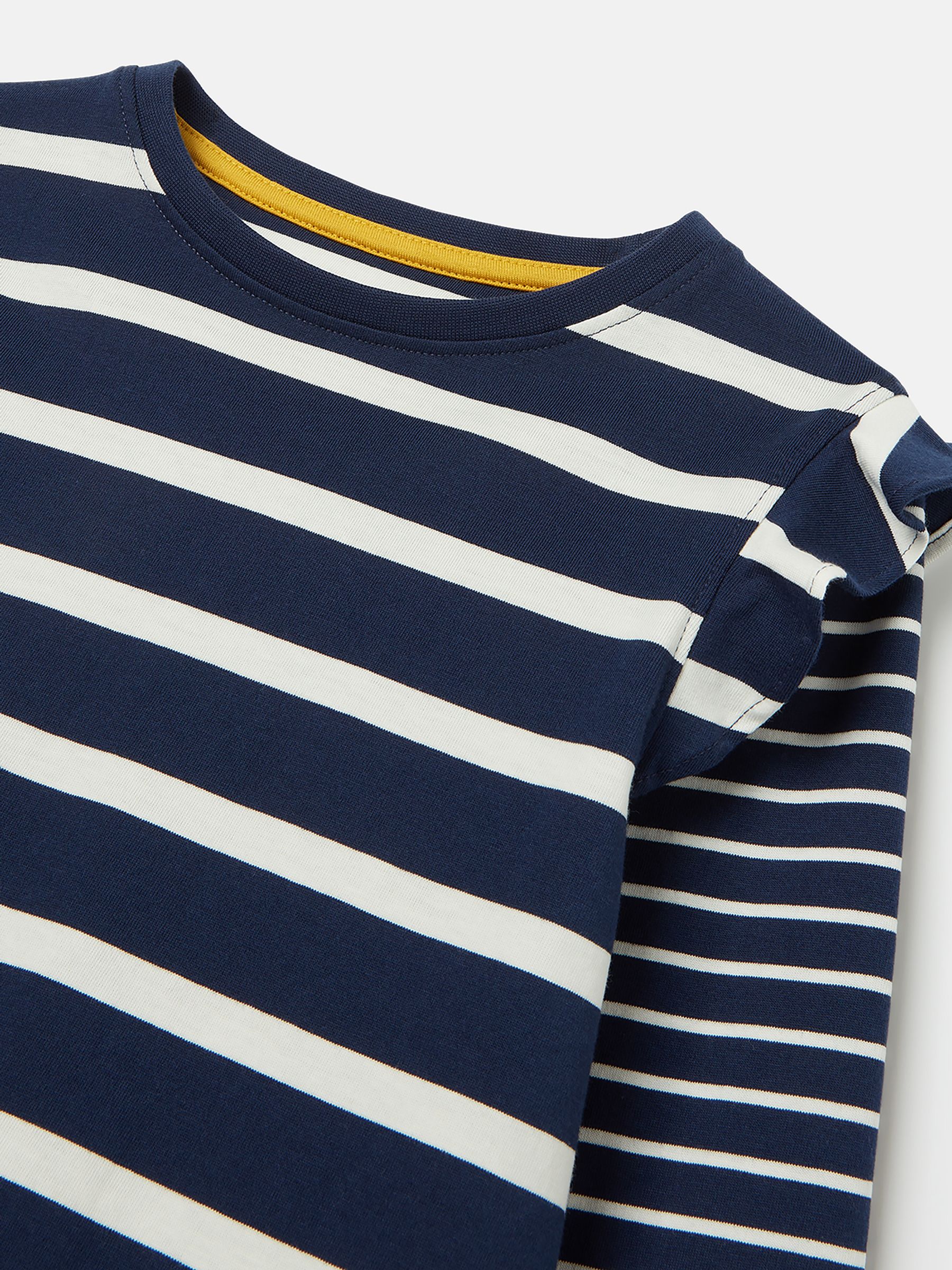 Elora Navy Blue Long Sleeve Jersey Top - Image 3 of 5