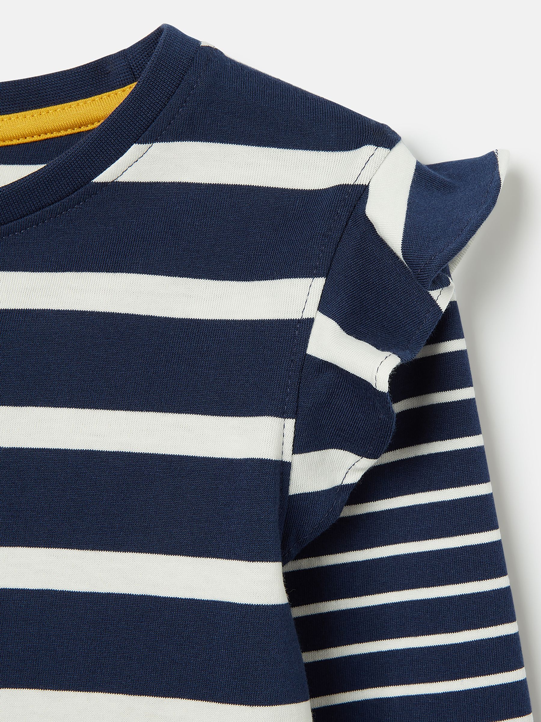 Elora Navy Blue Long Sleeve Jersey Top - Image 5 of 5
