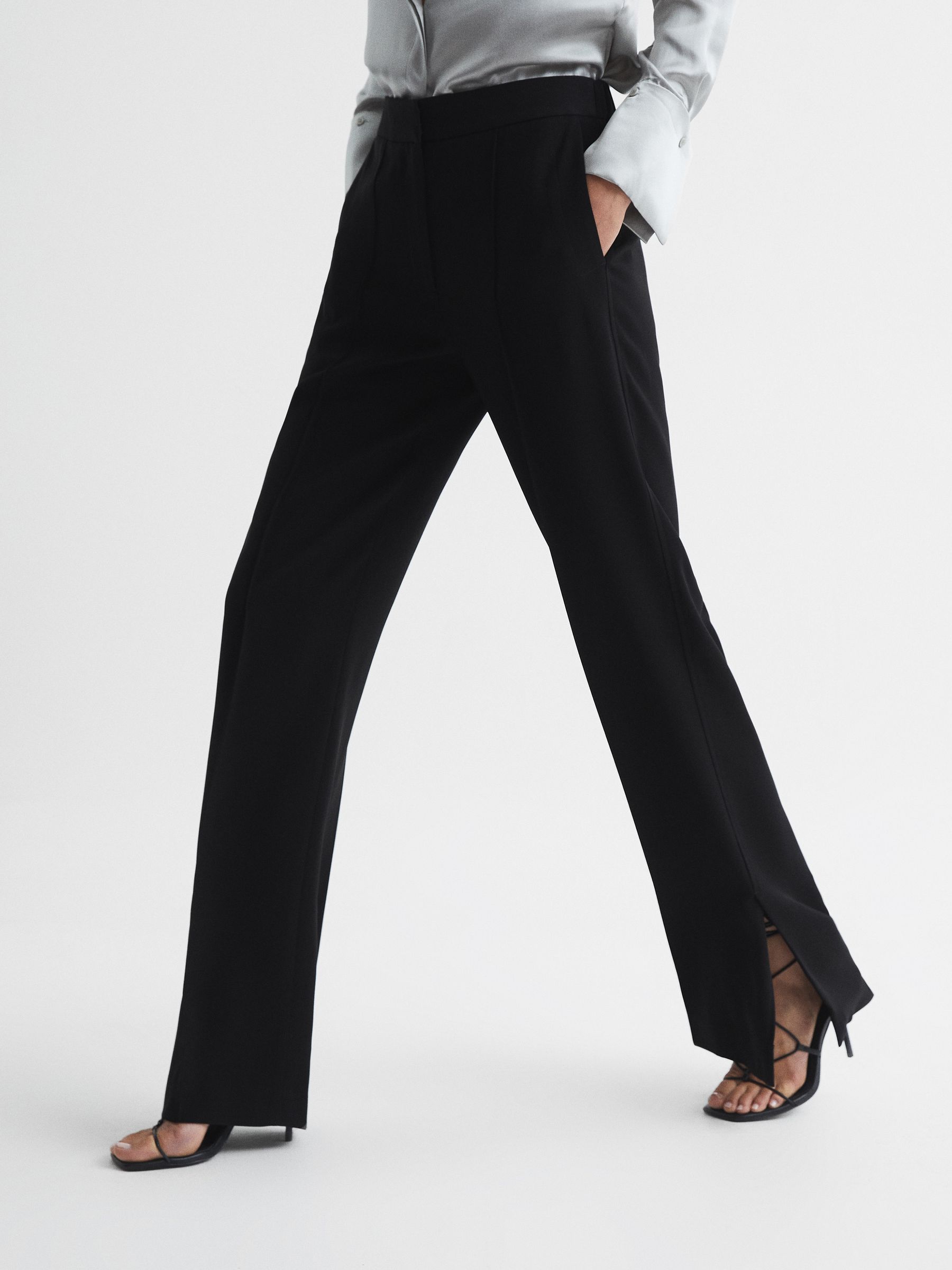 Wide Leg Trousers in Black - Image 6 of 6