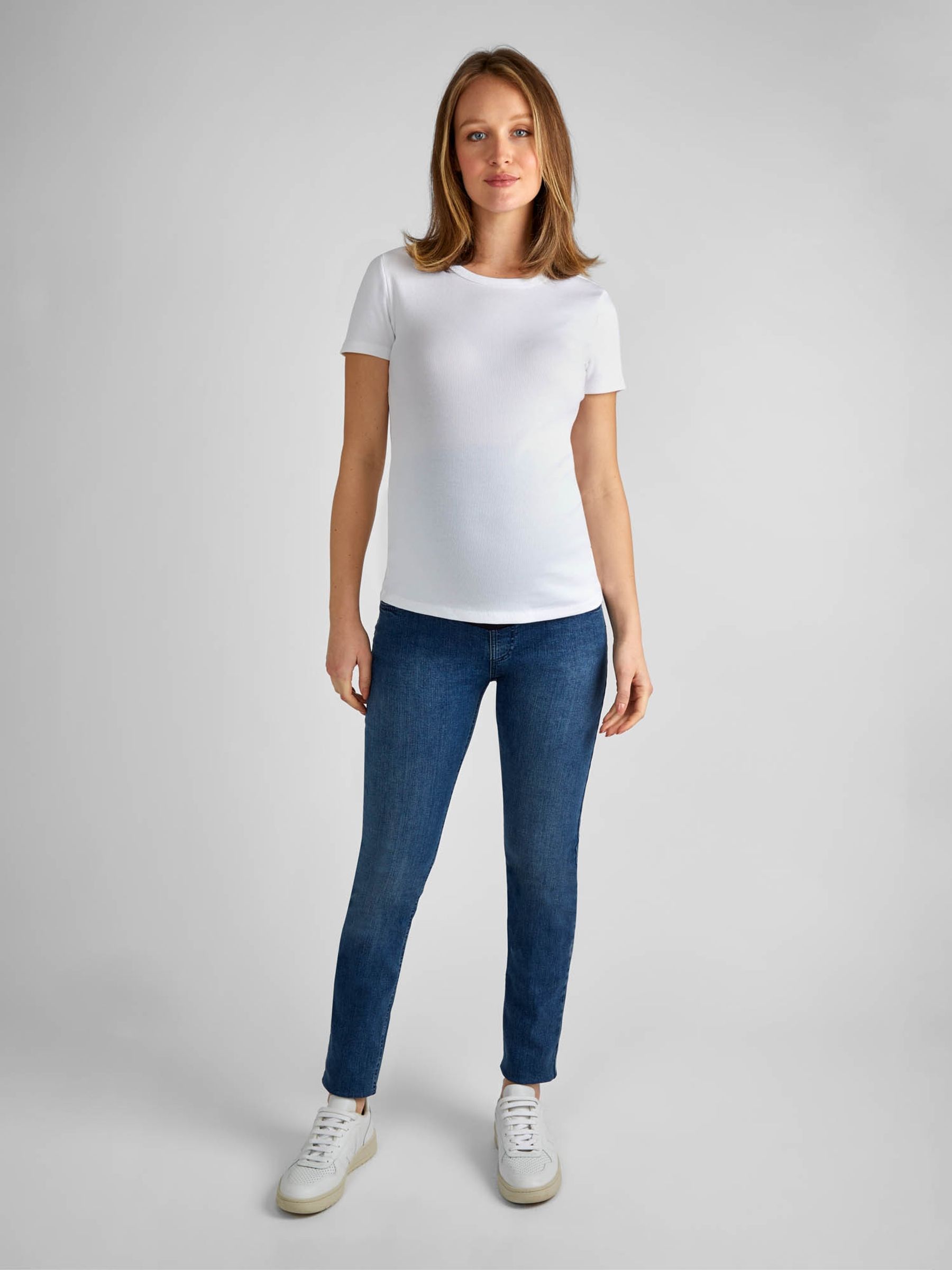 Vintage Blue Skinny Maternity Jeans - Image 4 of 7