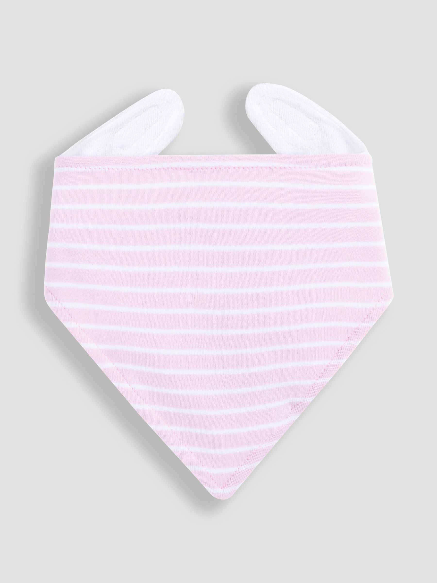Baby Pink 3-Pack Cotton Baby Dribble Bibs - Image 3 of 4