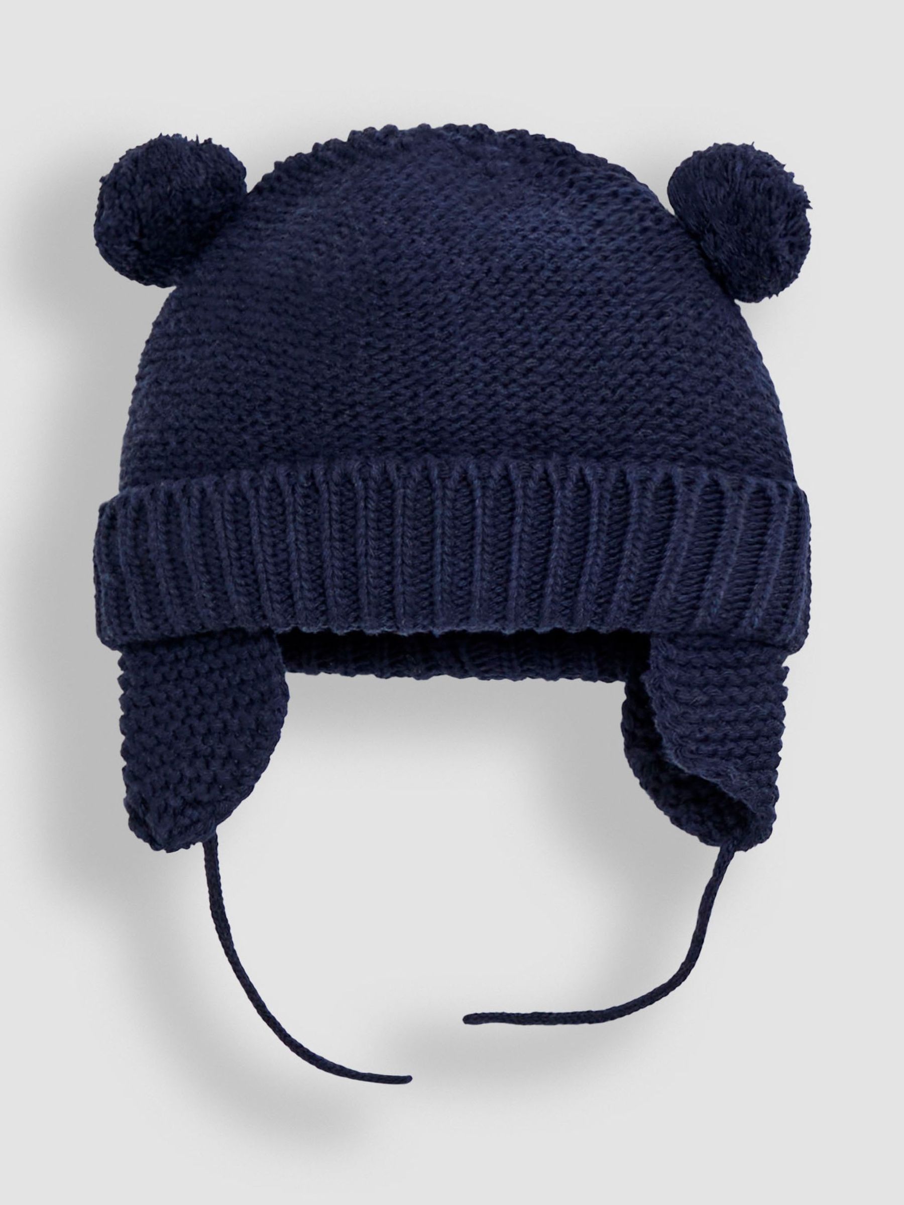 Navy Blue Cosy Pom Pom Hat - Image 1 of 4