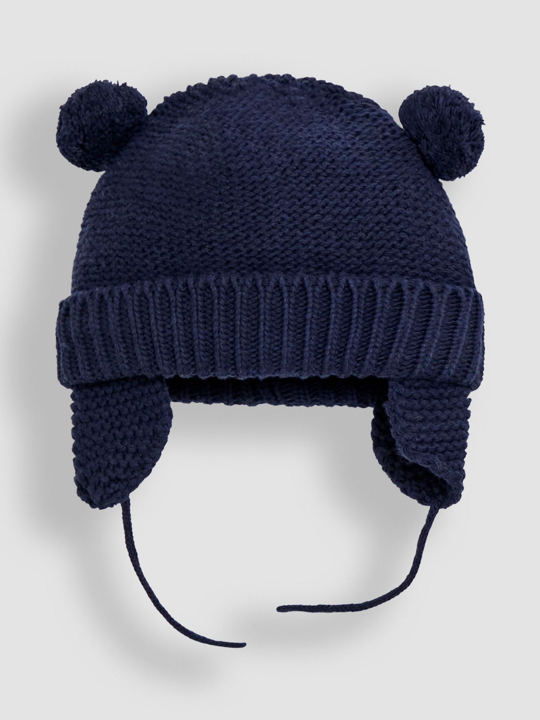 Navy Blue Cosy Pom Pom Hat - Image 5 of 7