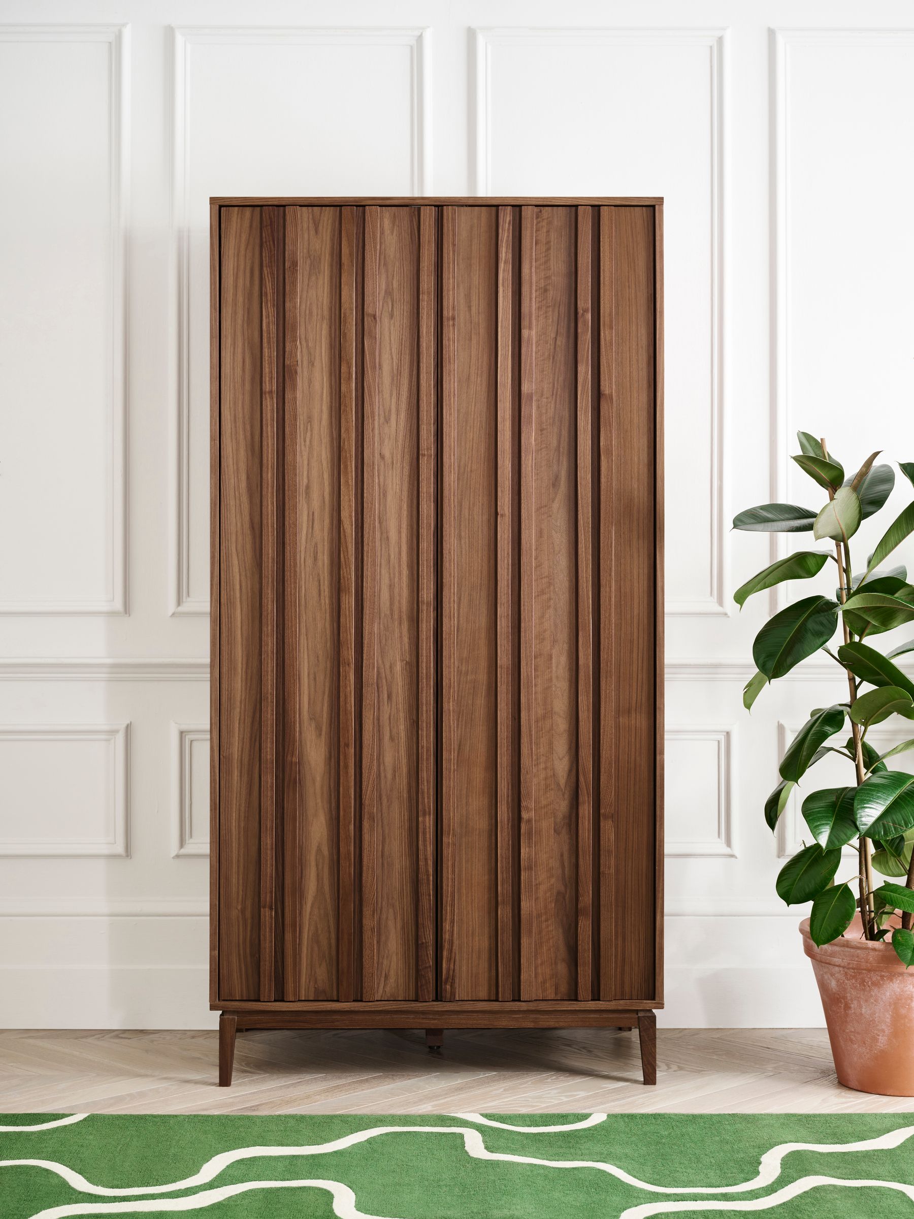 Jasper Conran London Brown Belgrave Walnut Wardrobe Made