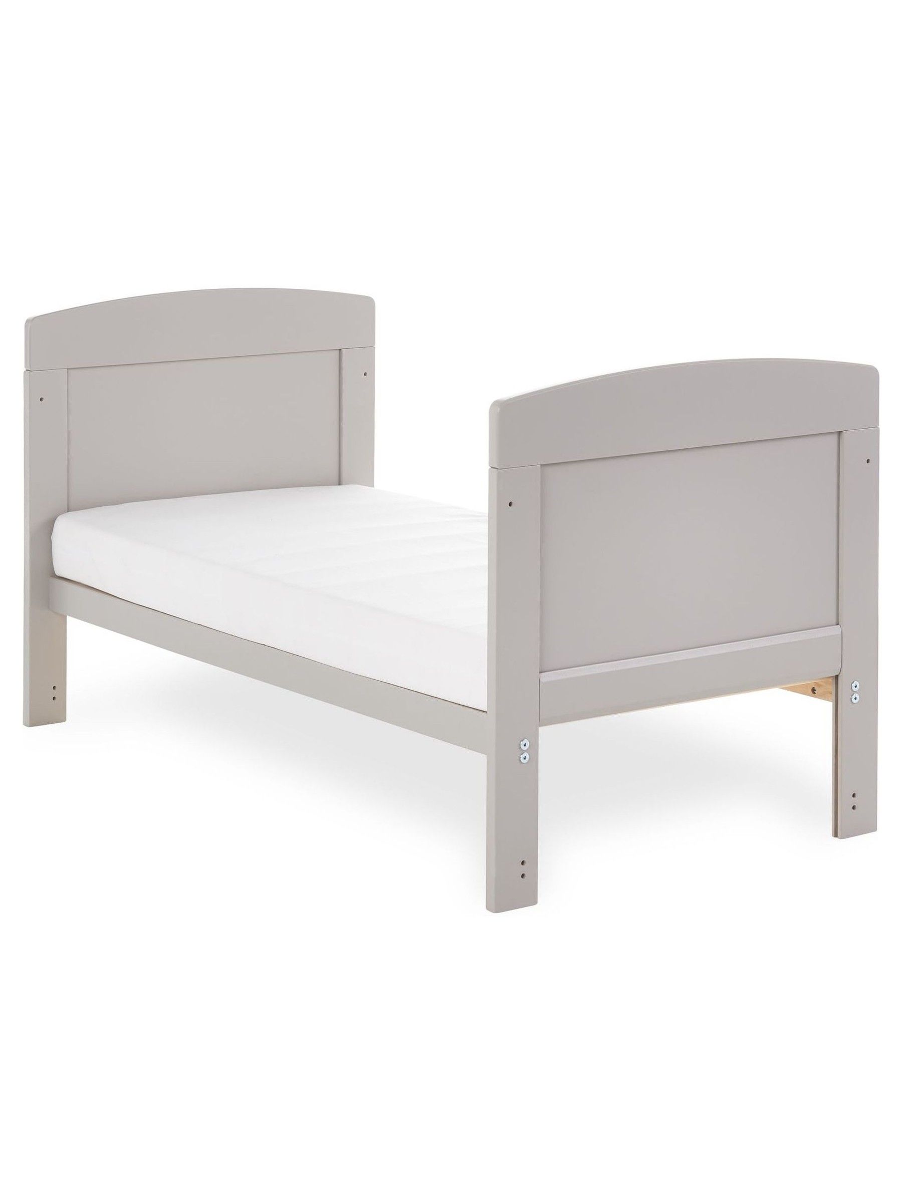 Obaby Grace Warm Grey Mini Cot Bed - Image 2 of 4