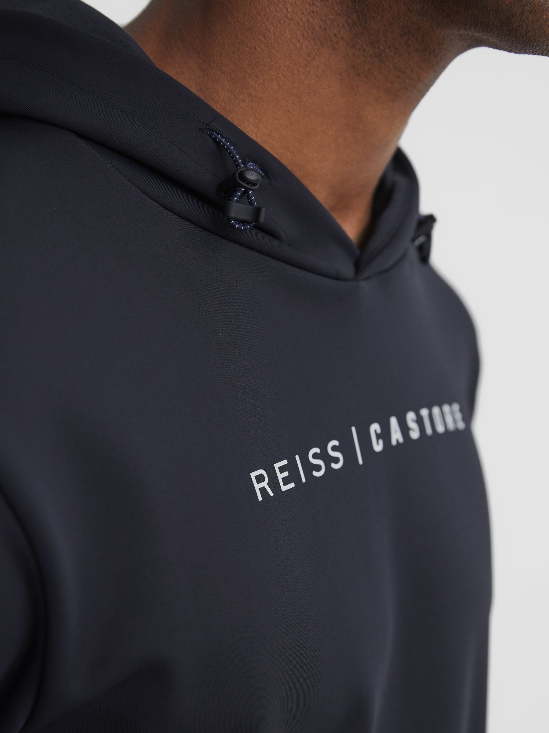 Castore Weatherproof Hoodie in Navy - Image 8 of 8