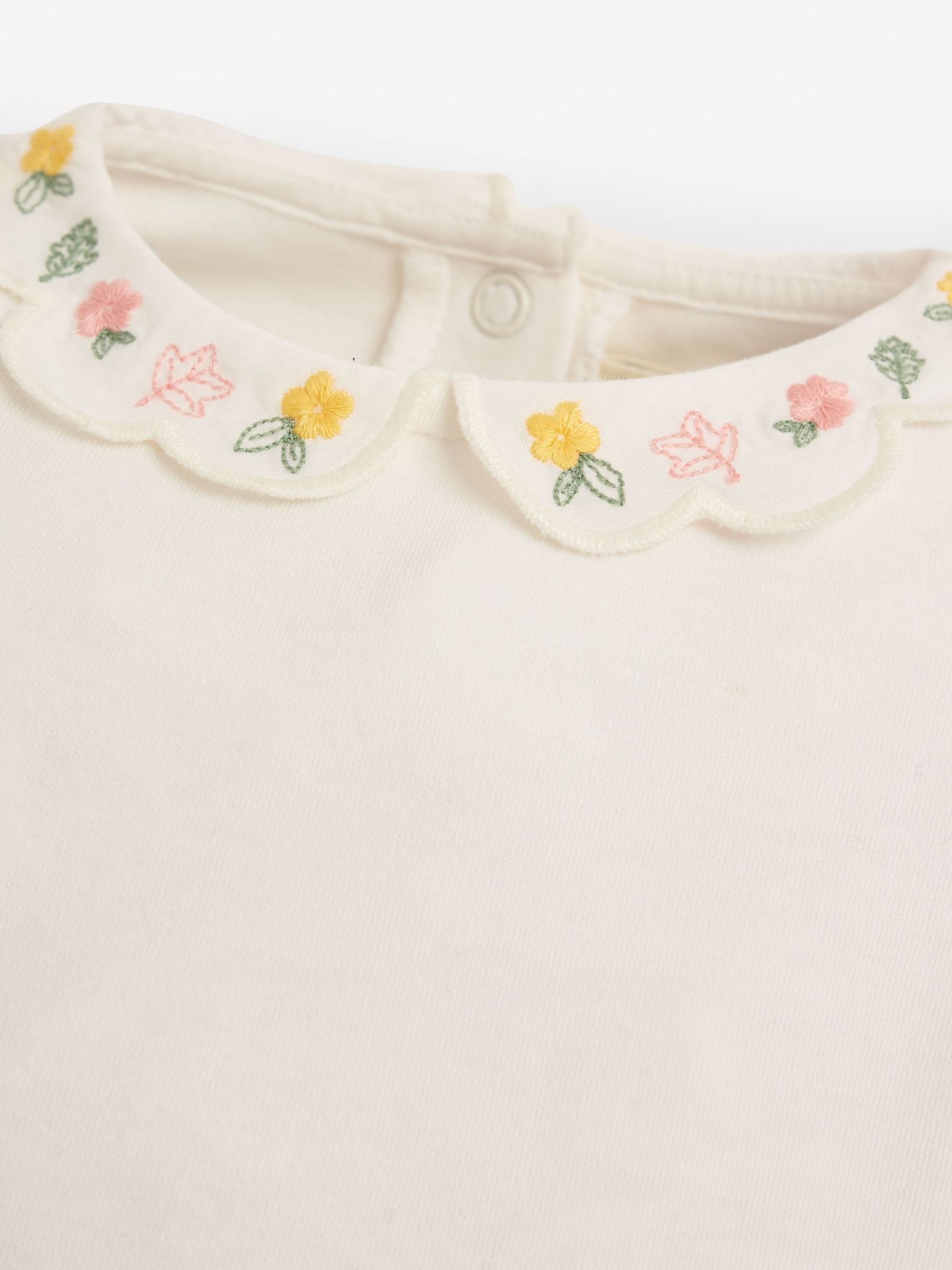 Scallop Collar Body in Cream - Image 2 of 2