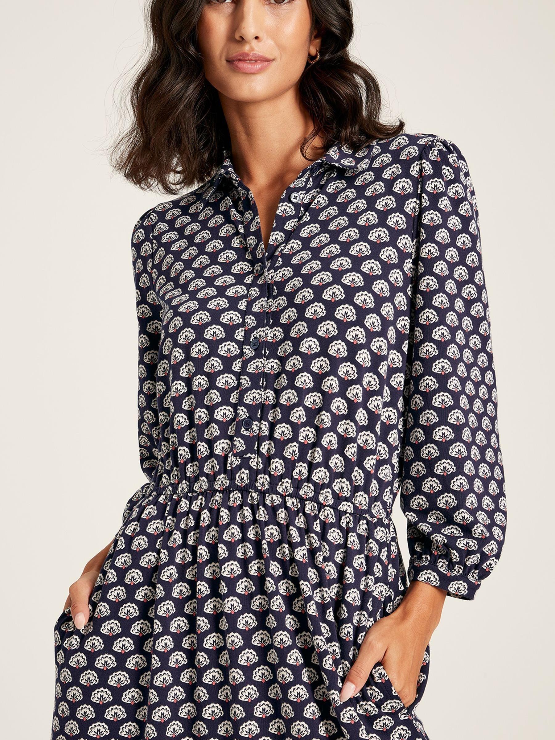 Hazel Blue Jersey Shirt Dress - Image 4 of 6