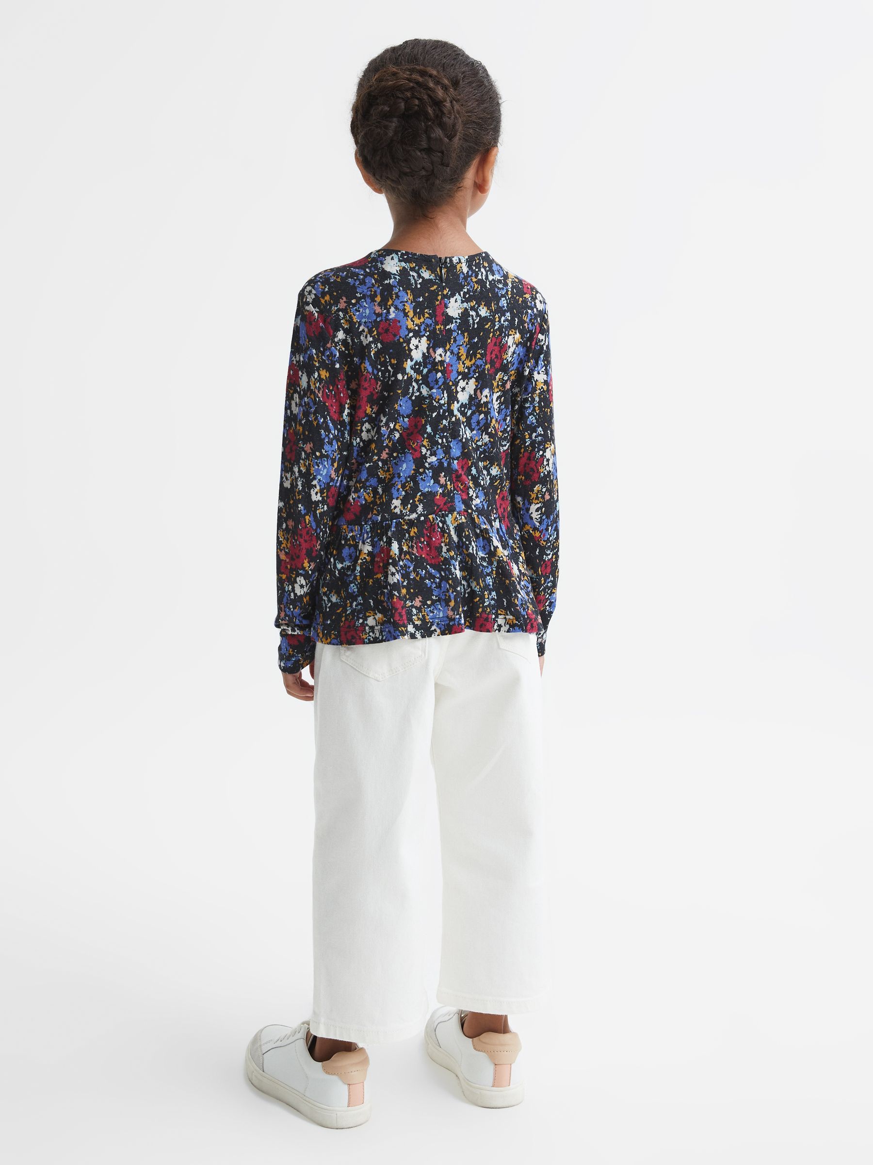 4-9 yrs Printed Jersey Top in Navy Print - Image 5 of 6