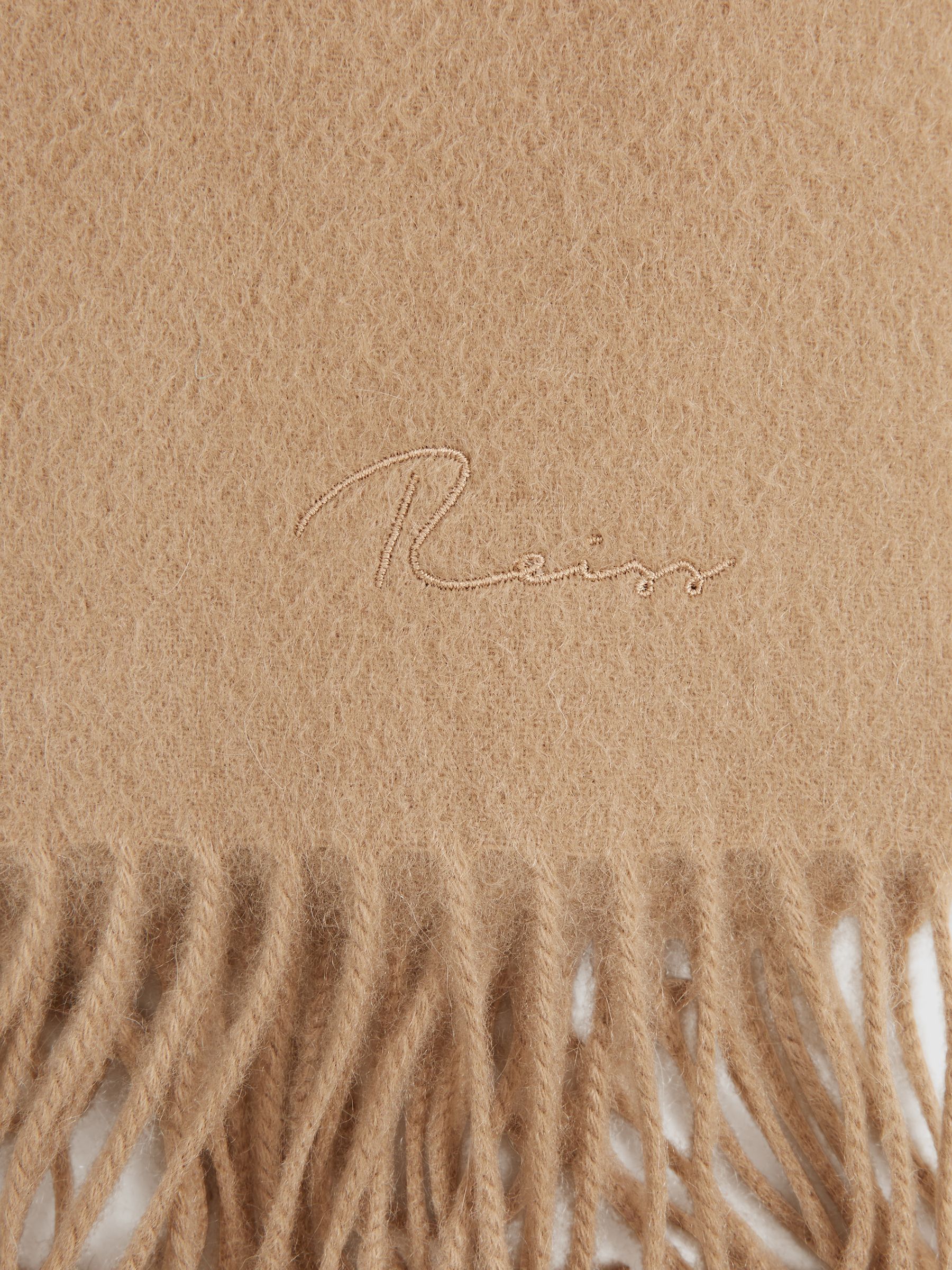 Fringed Cashmere Scarf in Camel - Image 3 of 3