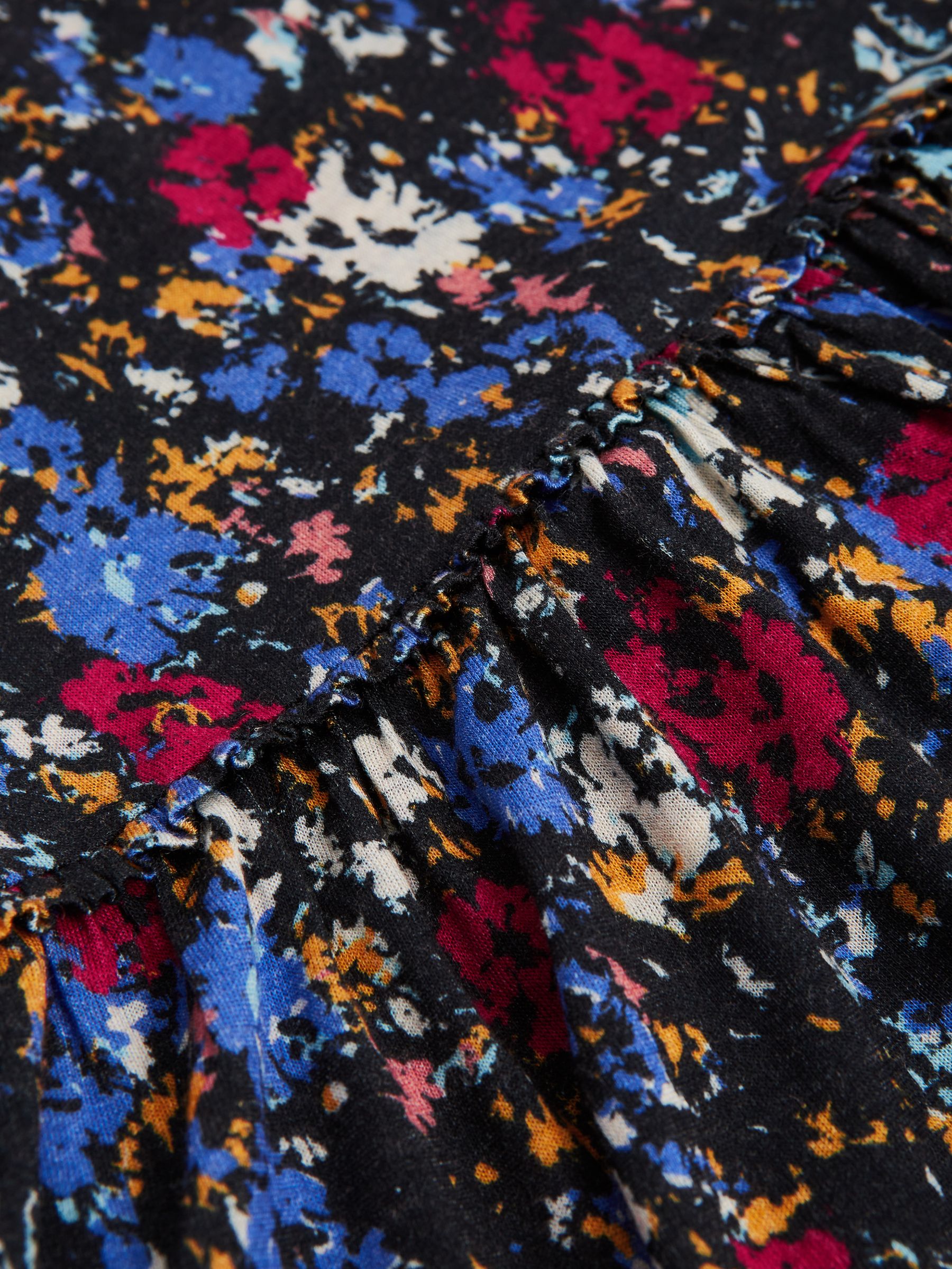 Print Jersey Dress in Navy Print - Image 5 of 5