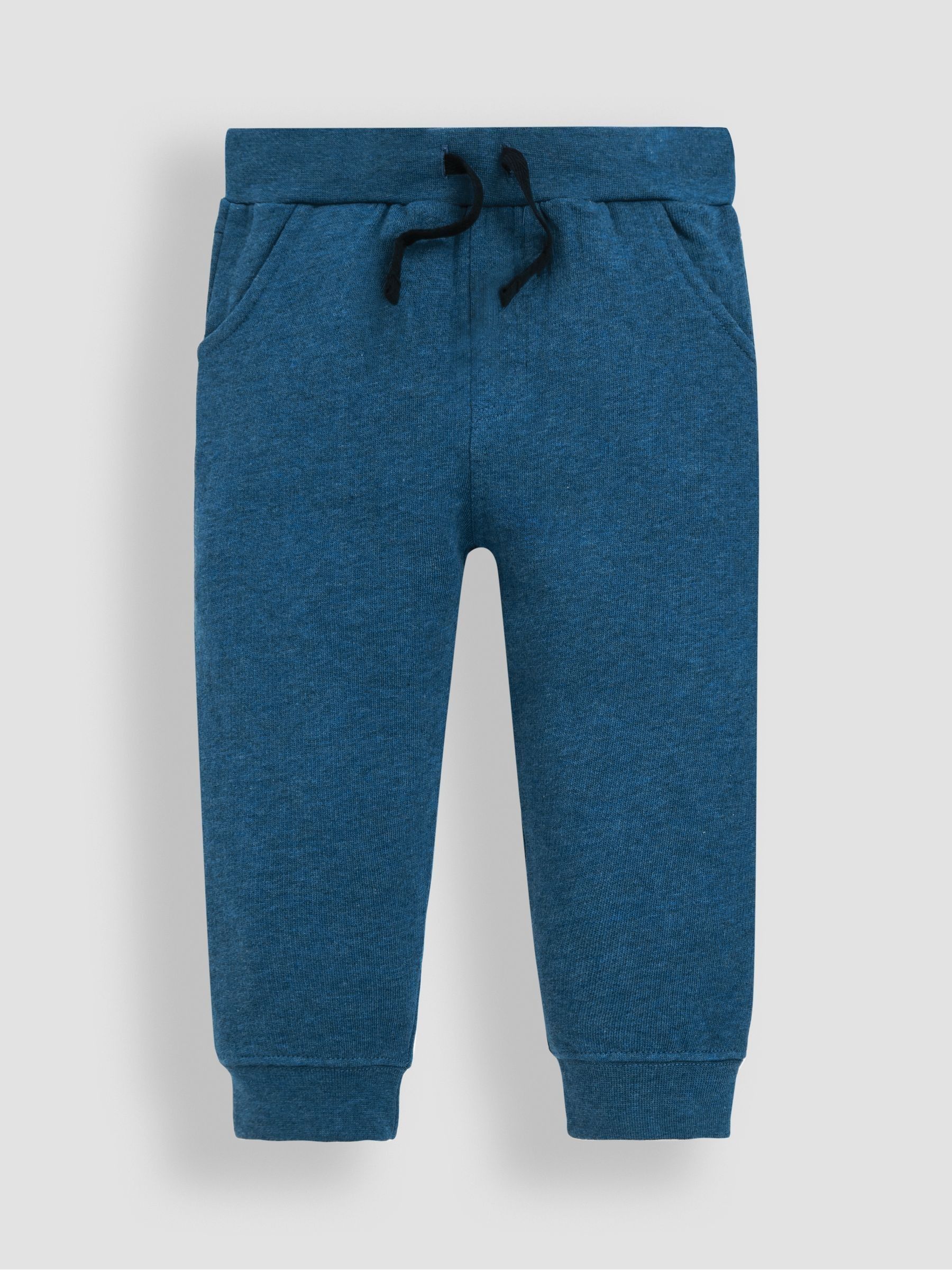 Navy Blue & Indigo Blue 100% Cotton Joggers 2 Pack - Image 4 of 6