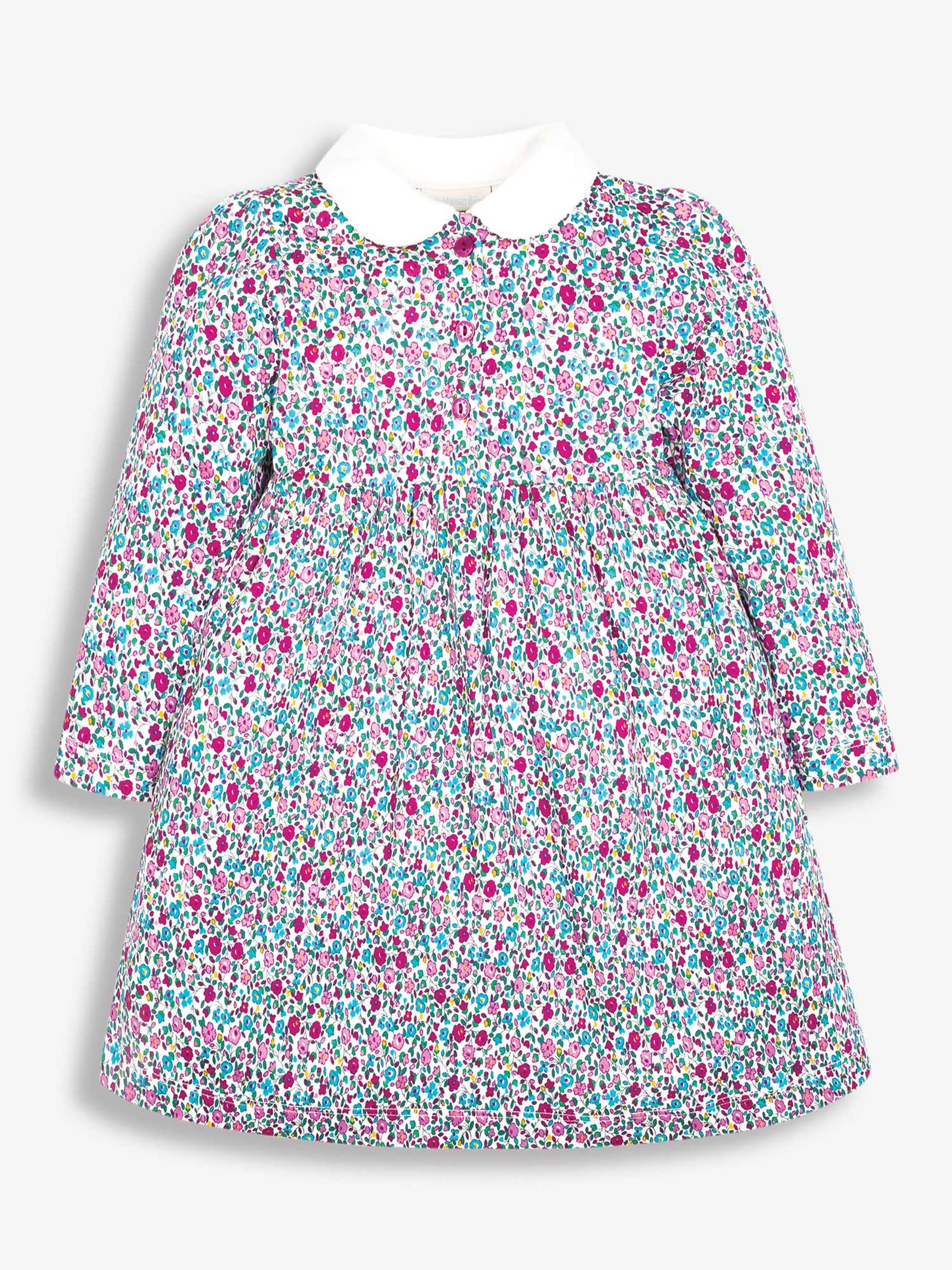 Ditsy Pink Floral Peter Pan Dress - Image 2 of 3