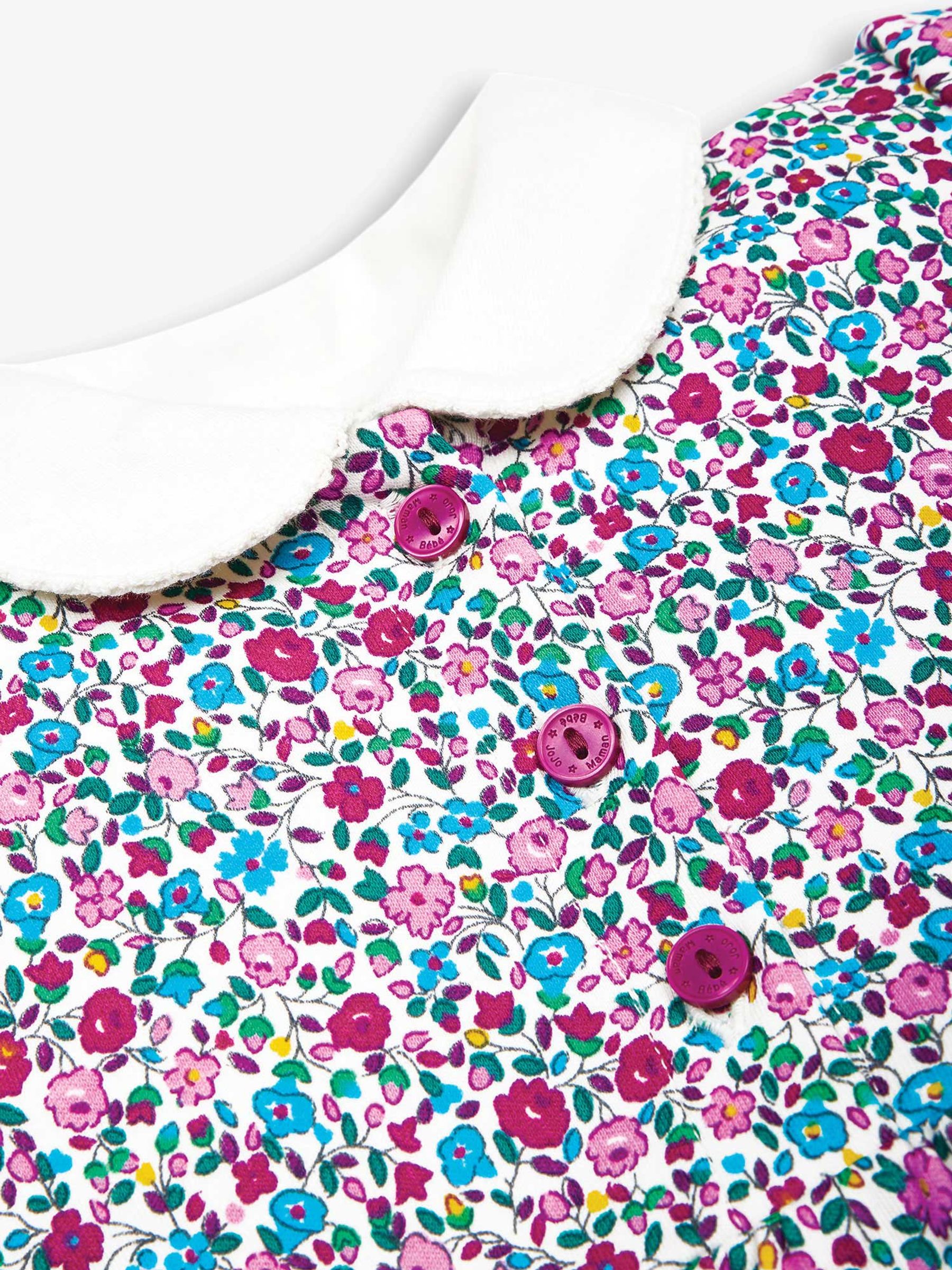 Ditsy Pink Floral Peter Pan Dress - Image 3 of 3