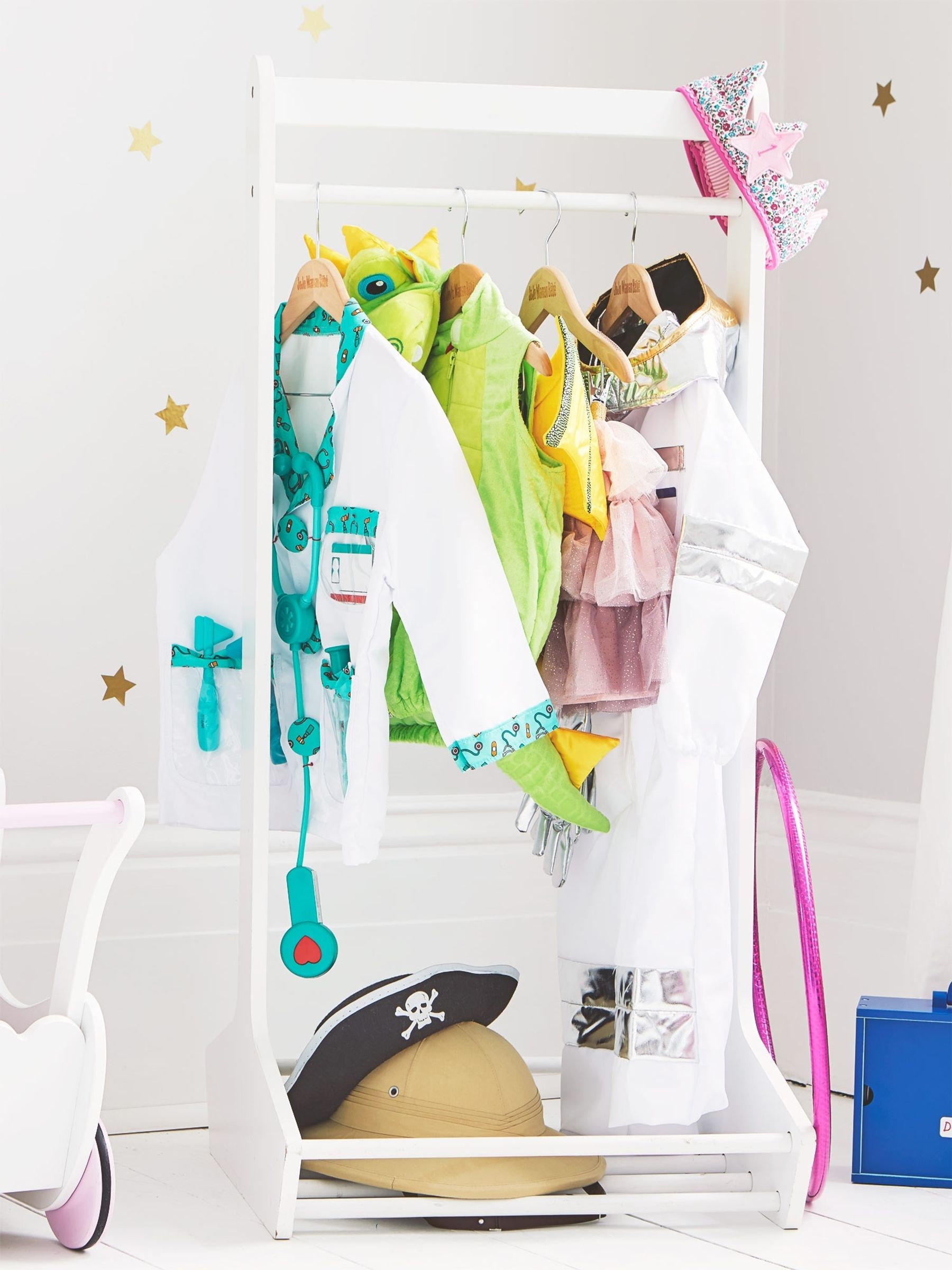 Clothes Rail in White - Image 2 of 3