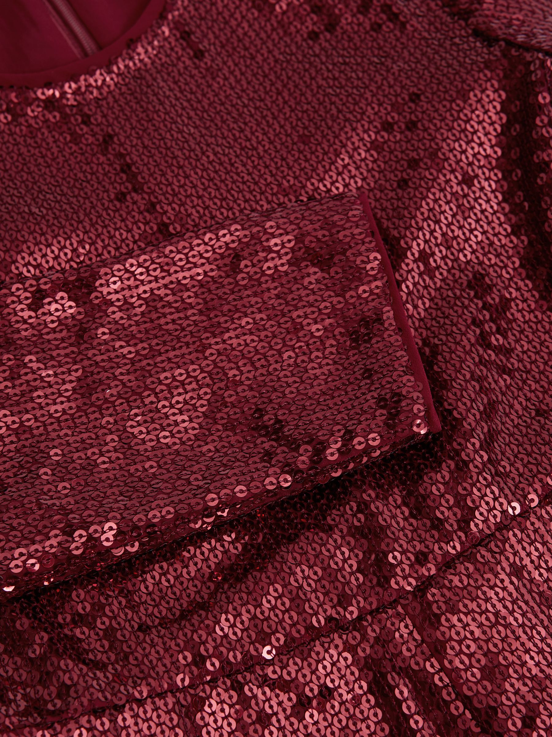 9-12 yrs Sequin Jumpsuit in Berry - Image 6 of 6