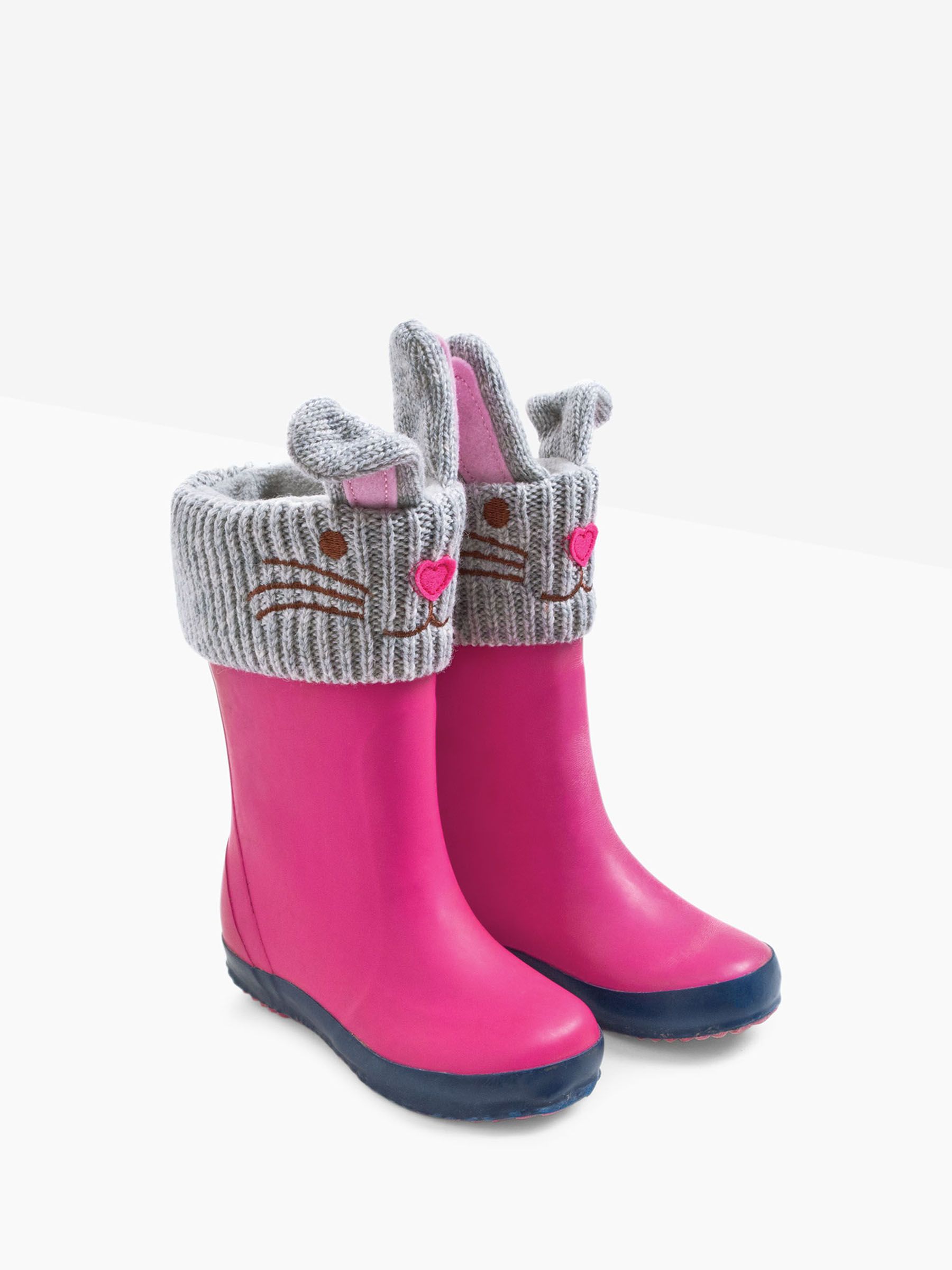 Grey Bunny Bunny Welly Liners JoJo Maman Bébé