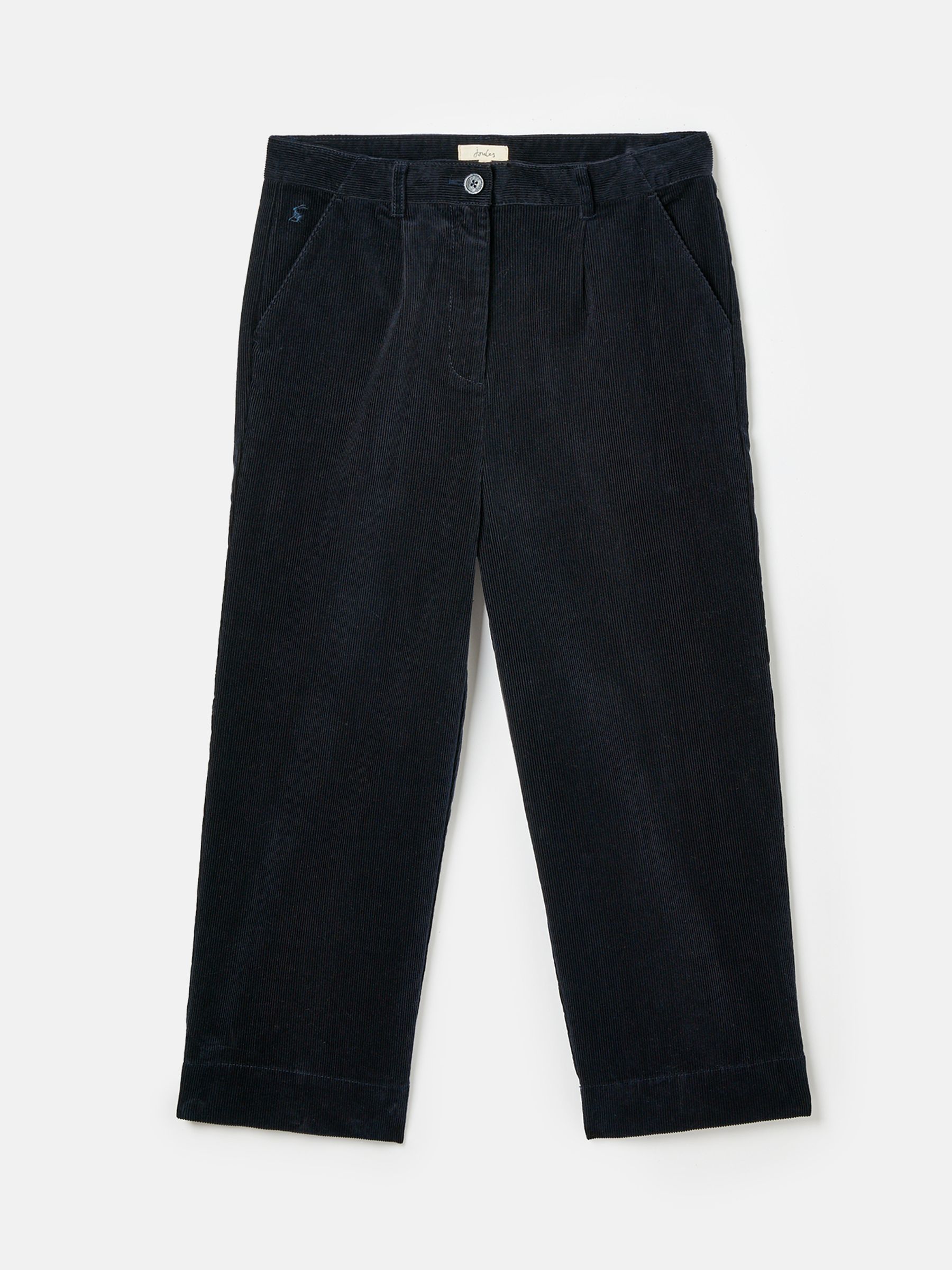 Ebony Navy Blue Cord Wide Leg Trousers - Image 6 of 6