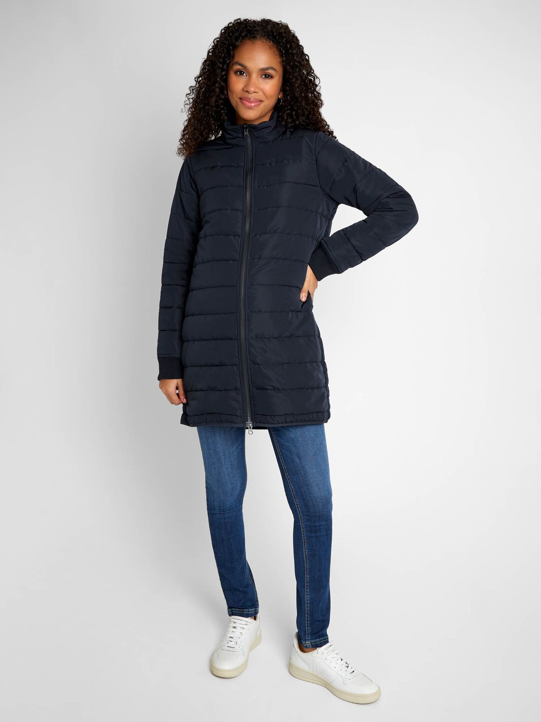 Navy Blue 5-in-1 All Seasons Maternity Parka - Image 5 of 10