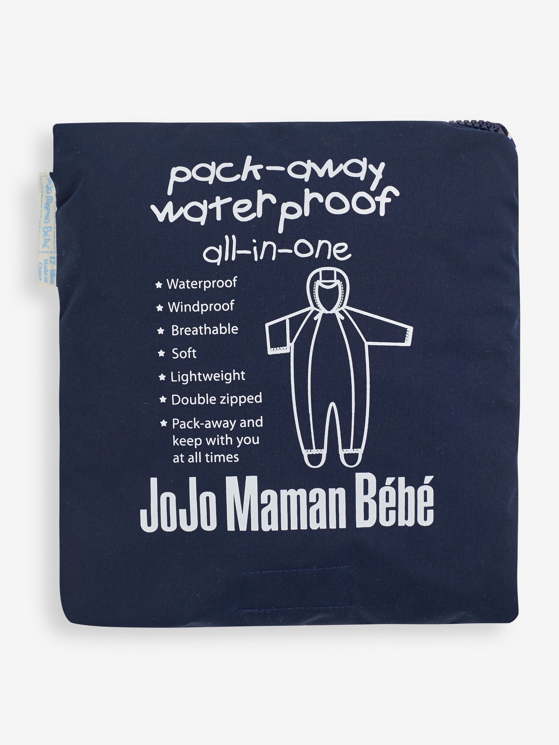 Navy Blue Woodland Pack Away Waterproof Puddlesuit - Image 5 of 5