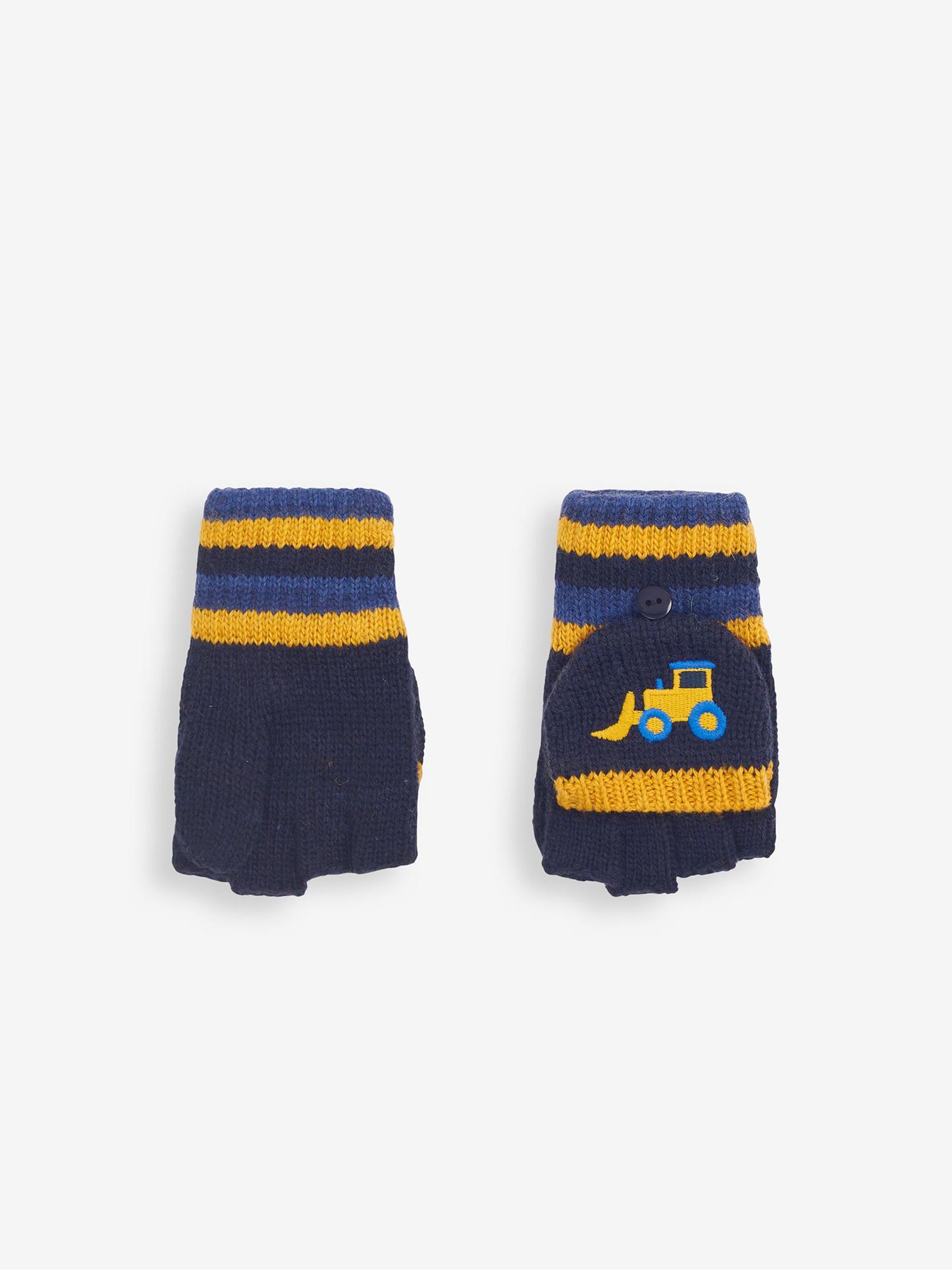 Navy Digger Embroidered Gloves - Image 3 of 4
